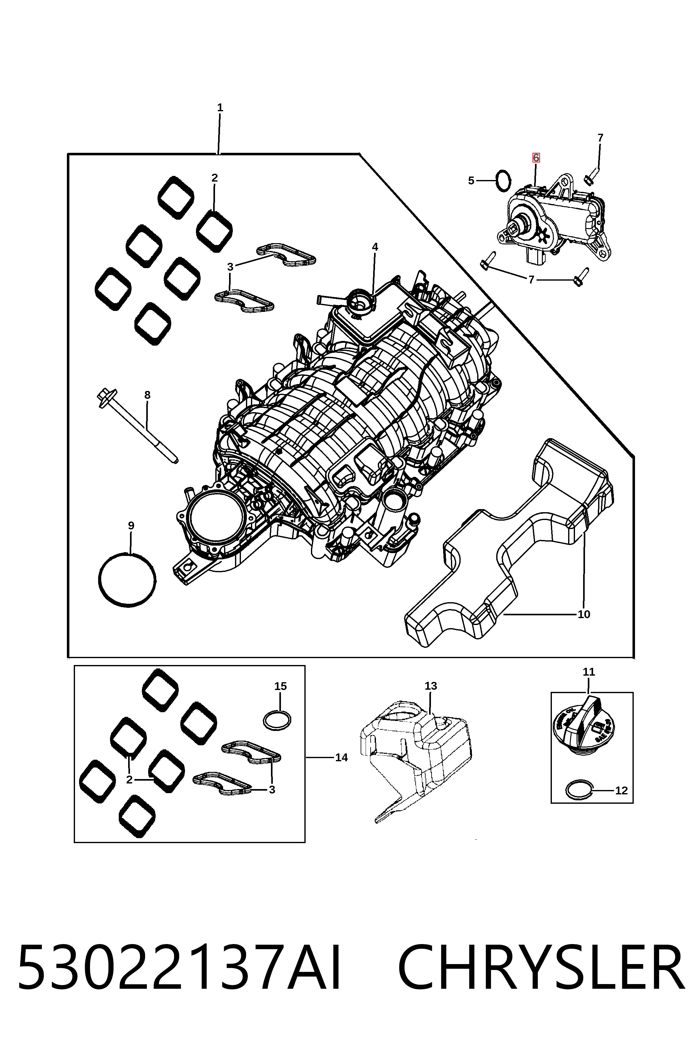 K53022137AJ Fiat/Alfa/Lancia Клапан управління заслінкою впускного колектора