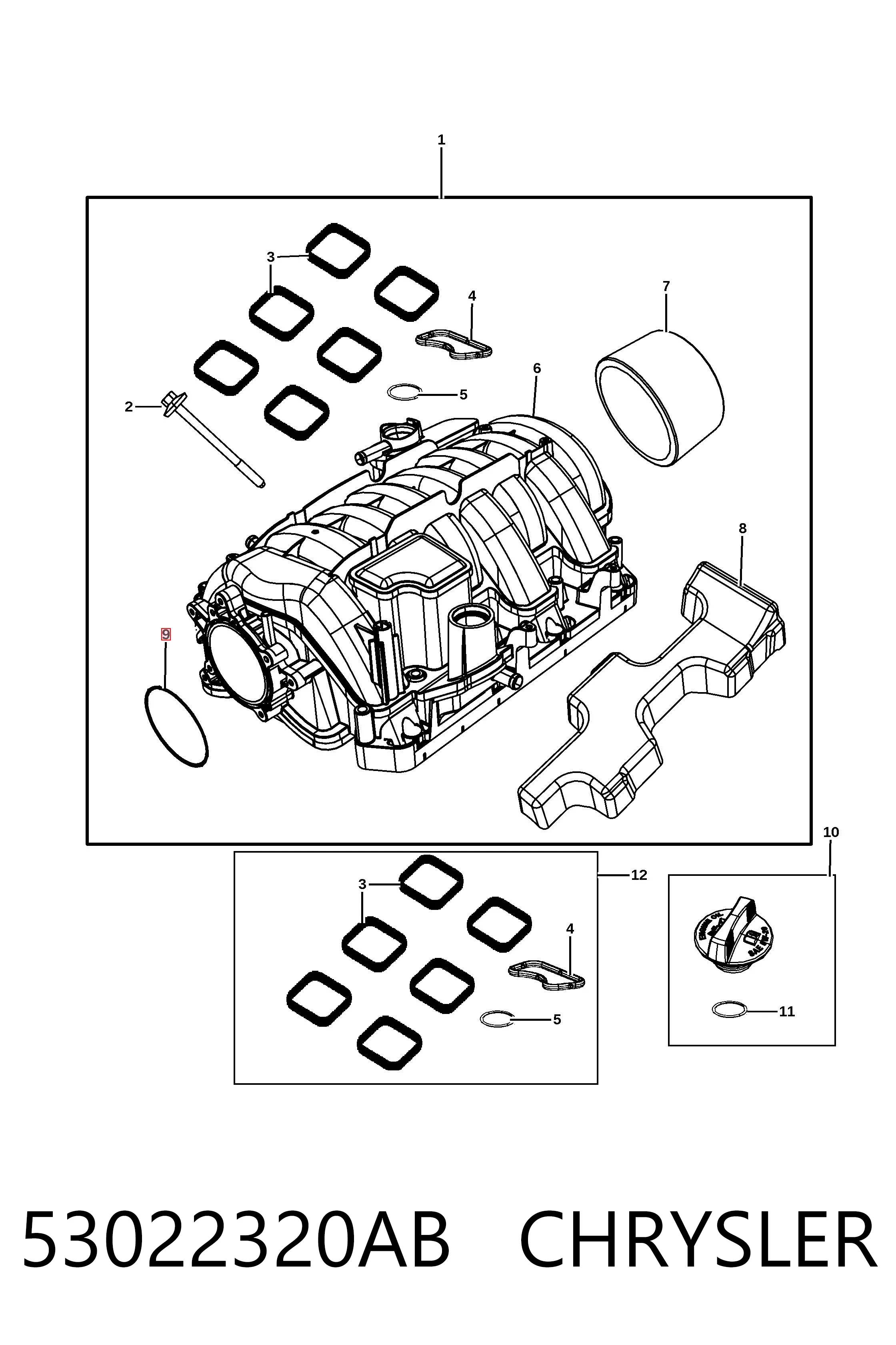 53022320AB Chrysler 