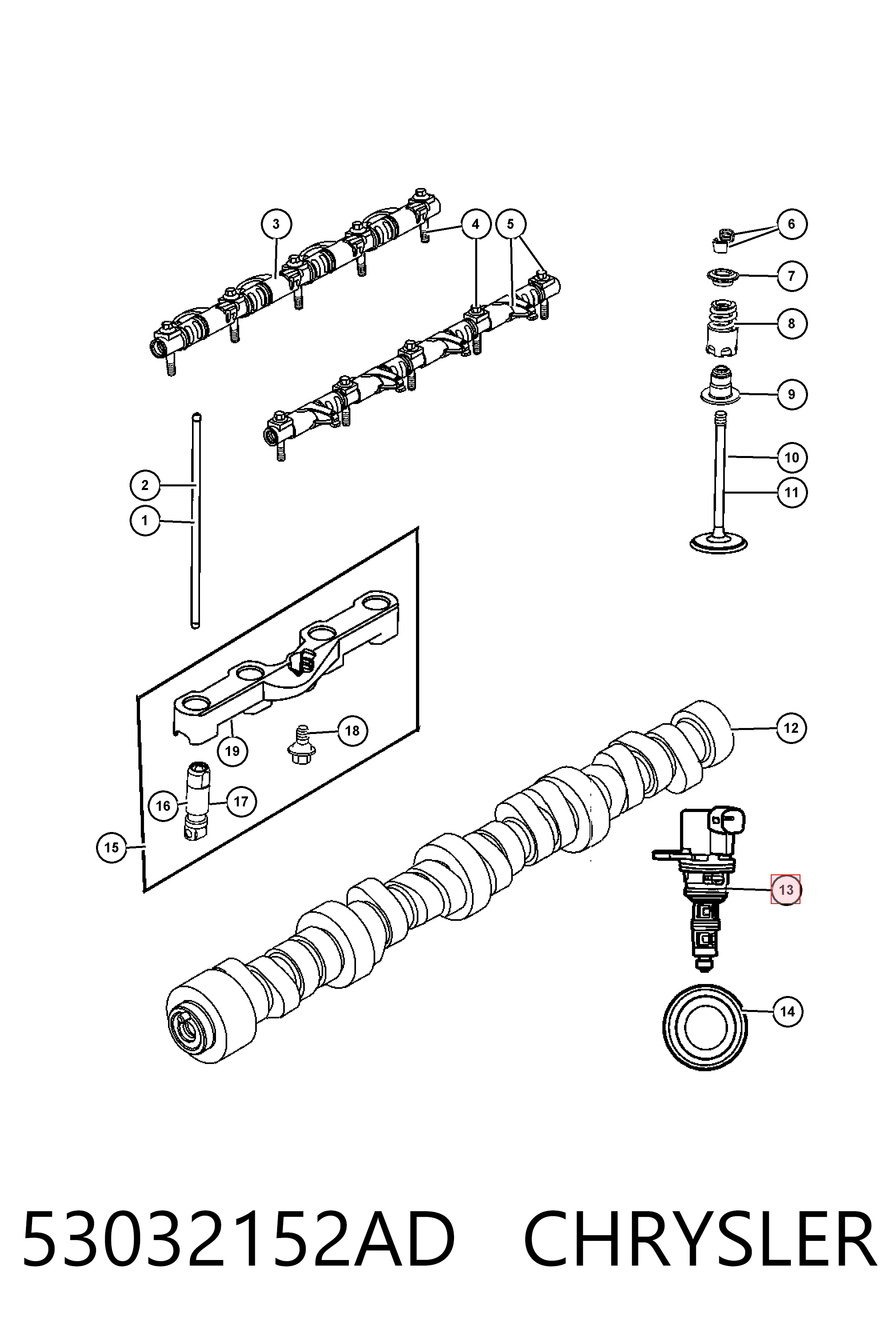 53032152AD Chrysler Соленоїд автоматичної коробки передач