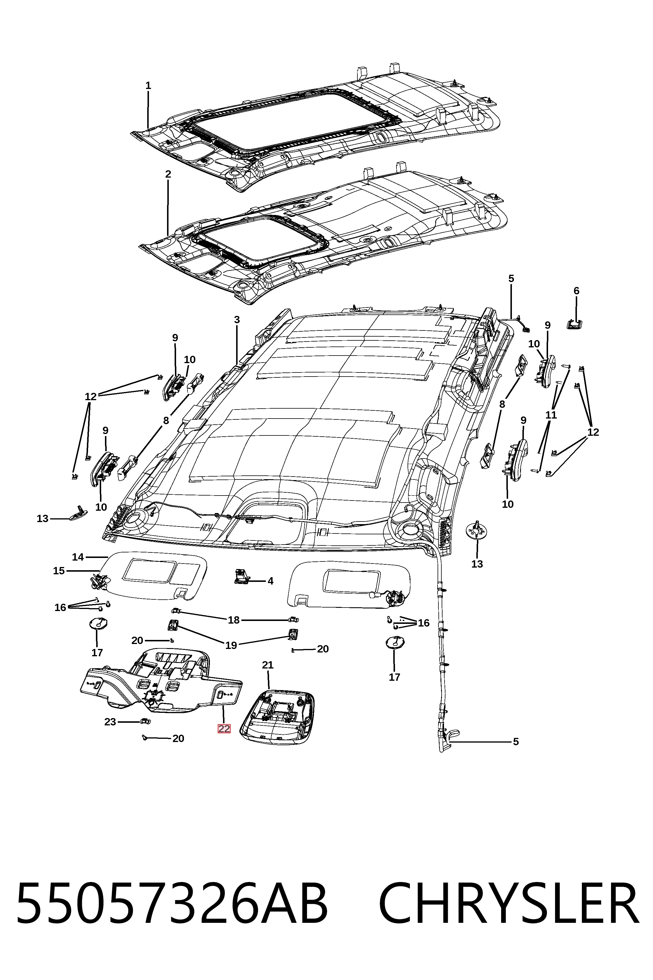 K55057326AA Fiat/Alfa/Lancia 
