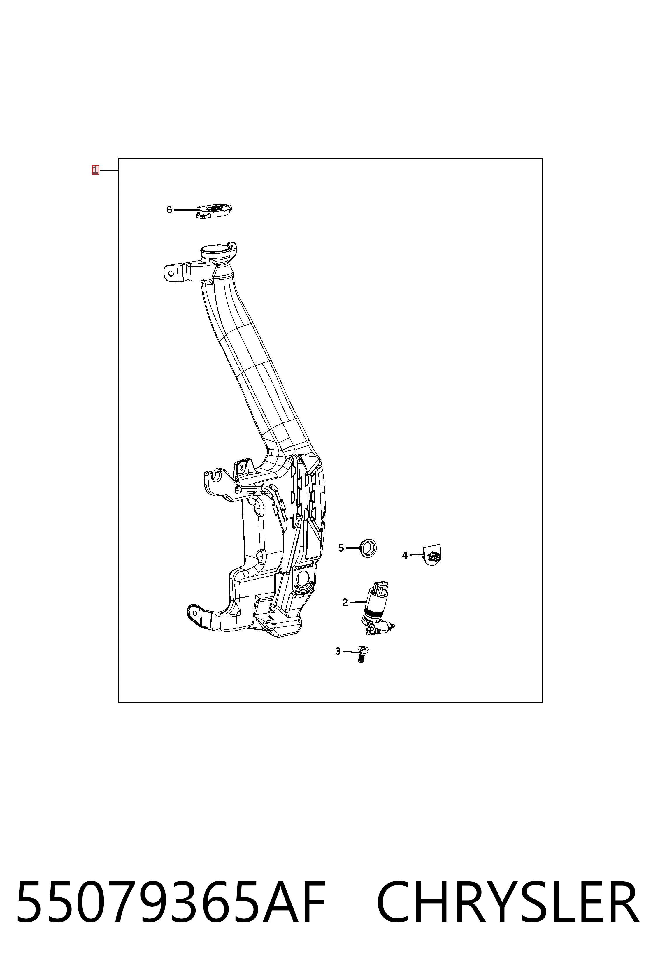 K57010719AF Fiat/Alfa/Lancia Бачок склоомивача
