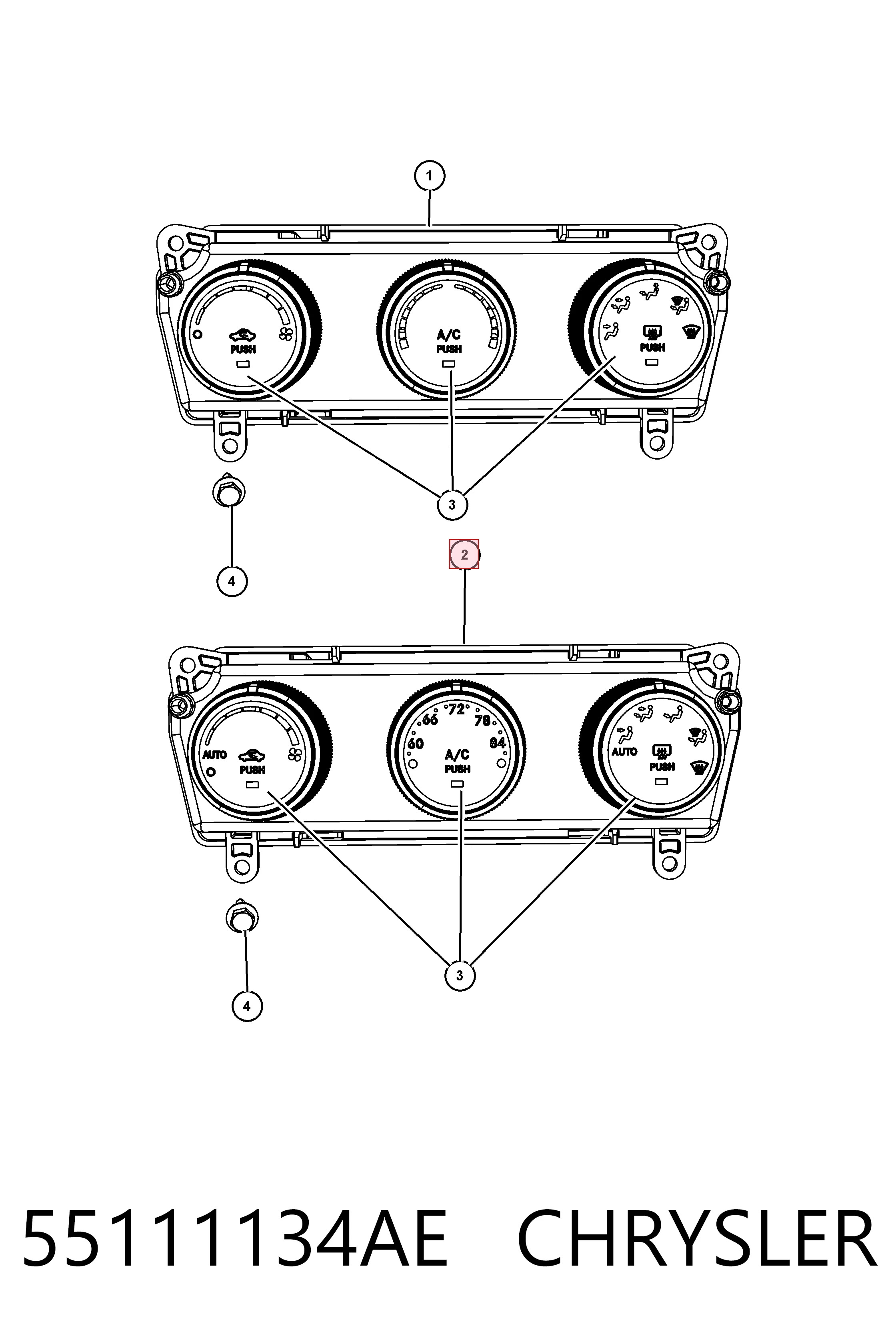 Регулятор вентилятора обігрівача Fiat/Alfa/Lancia K55111134AE ціна, від 47.78 USD