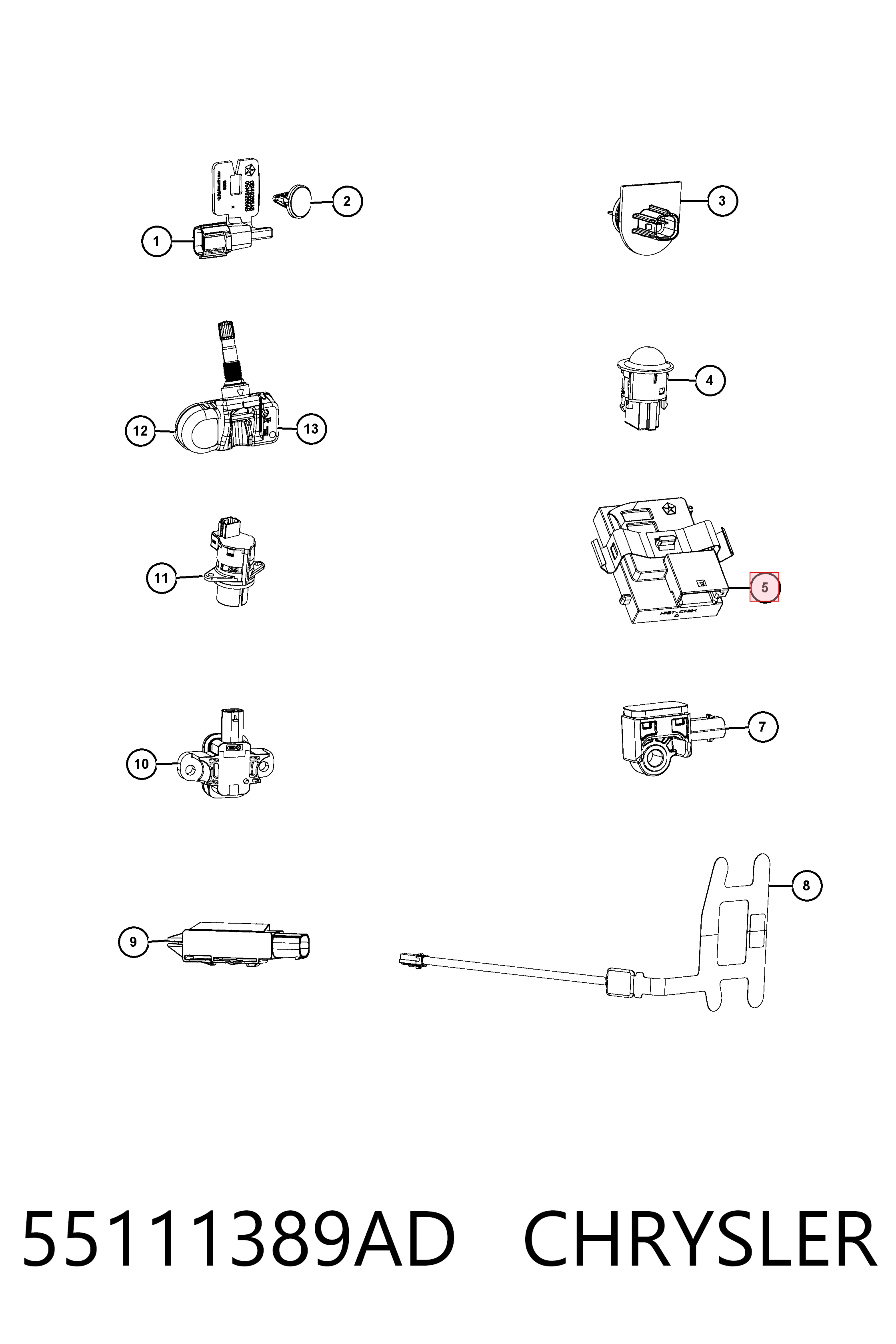 55111389AD Chrysler 