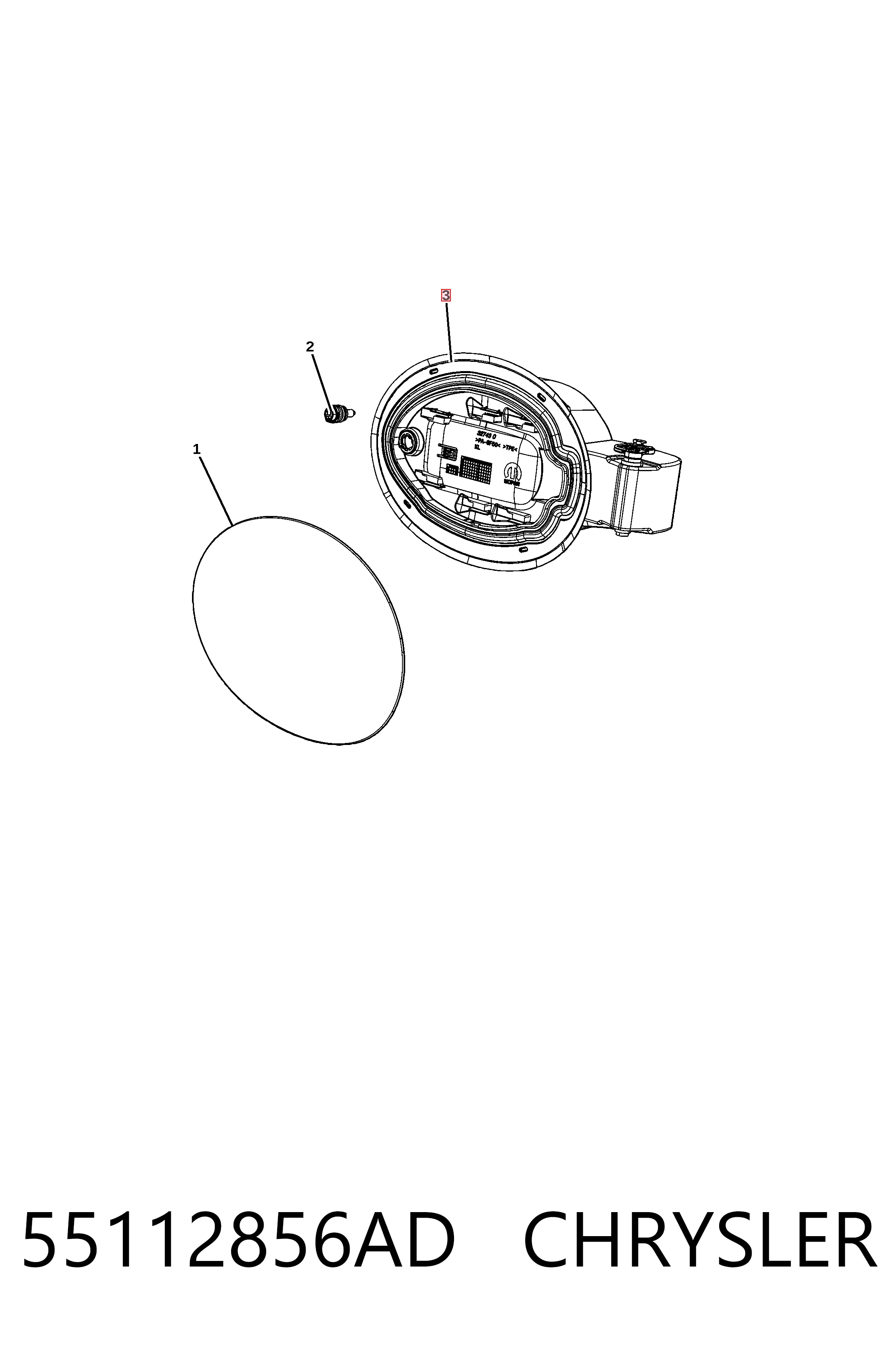 K55112856AD Fiat/Alfa/Lancia Горловина паливного бака