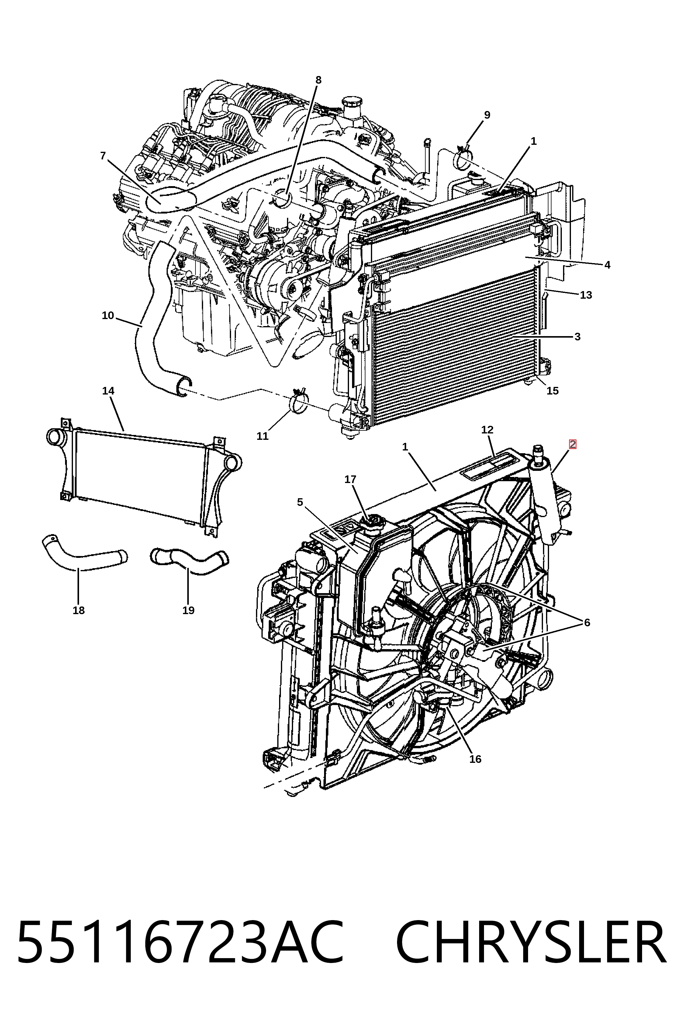 55116723AC Chrysler Ресивер-осушувач кондиціонера