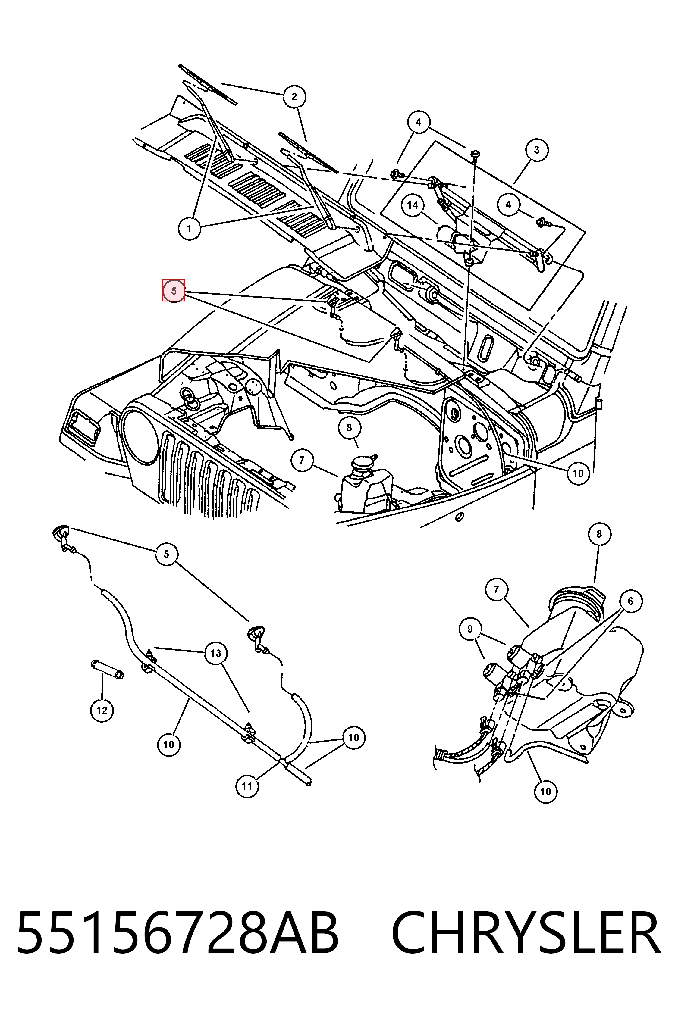 55156728AB Chrysler 