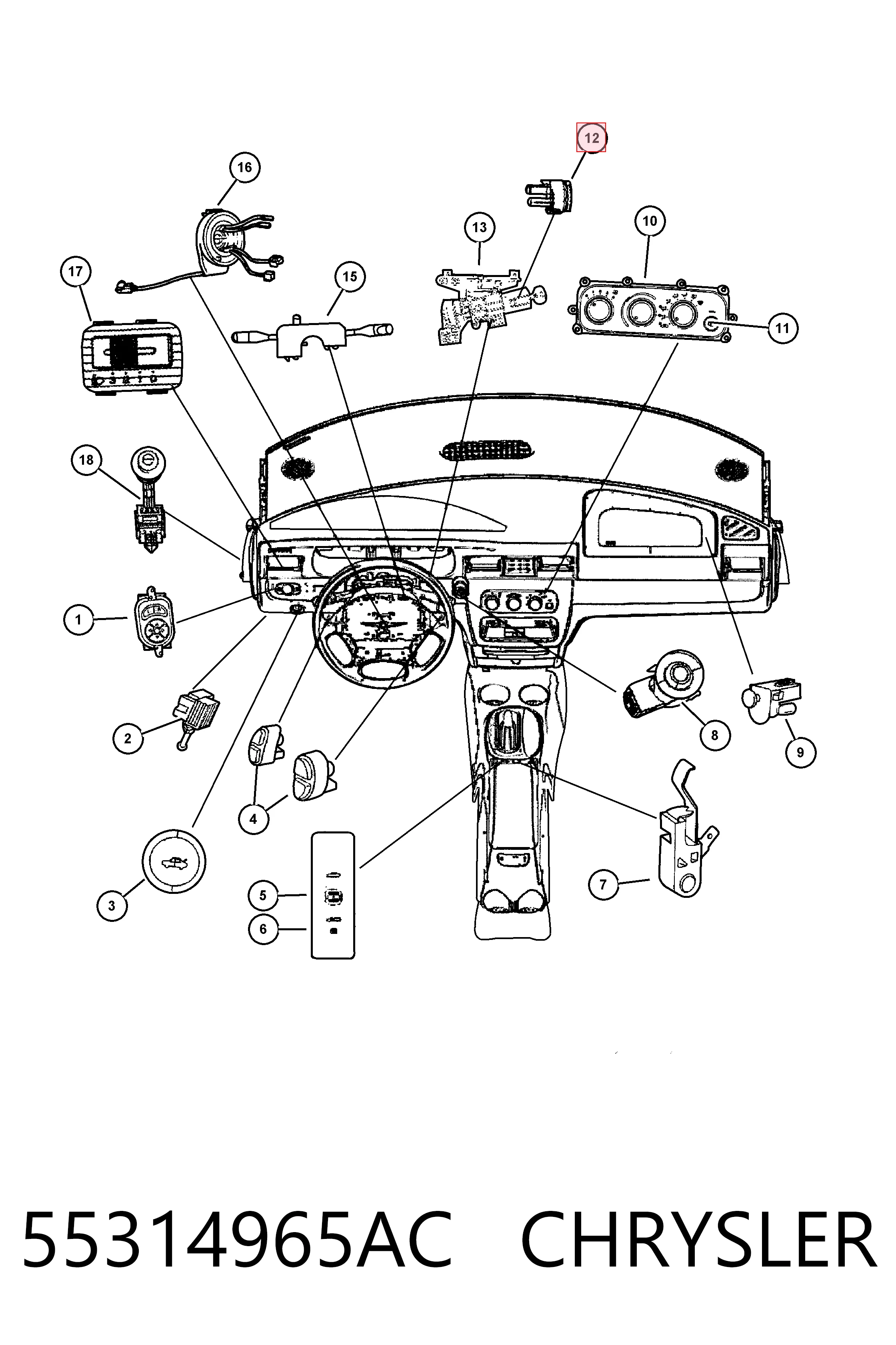 K55314965AC Fiat/Alfa/Lancia 