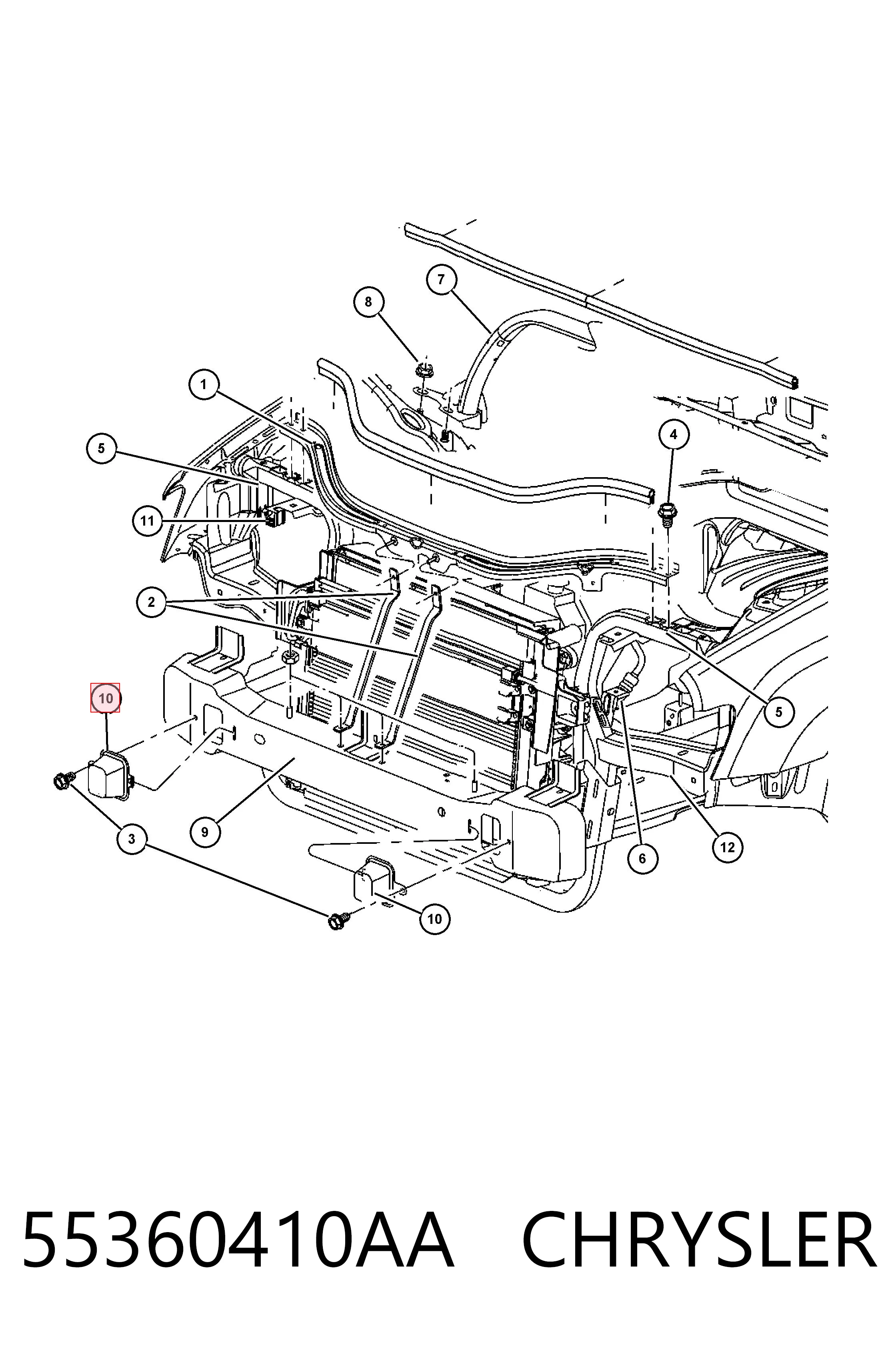 55360410AA Chrysler 
