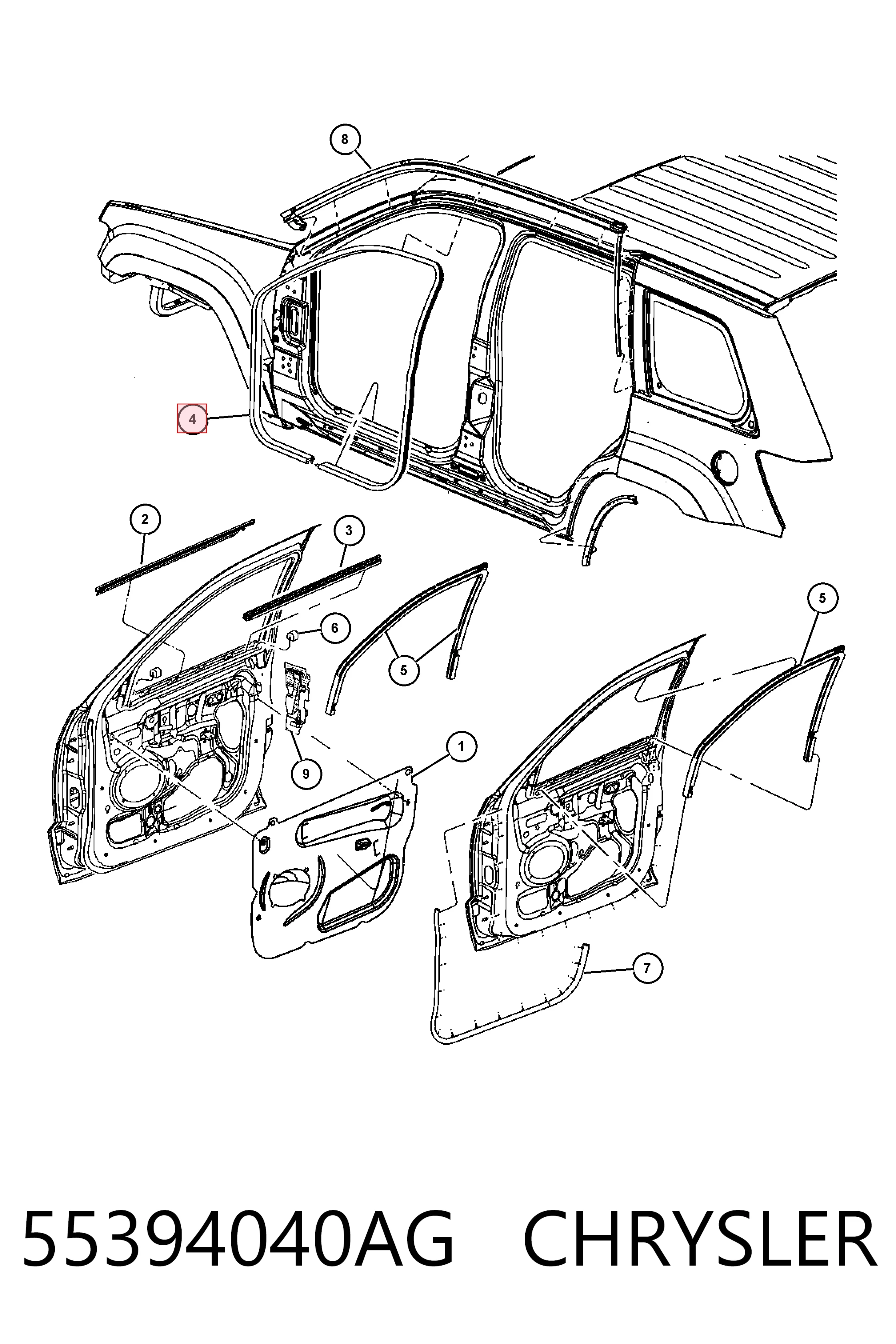 55394040AG Chrysler 