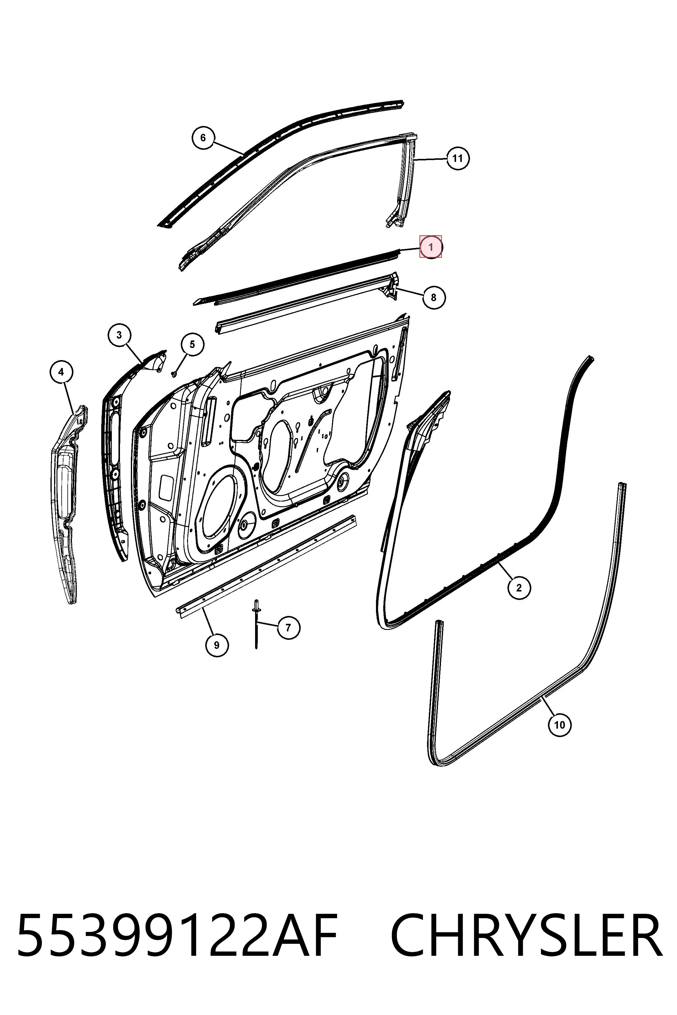 55399122AF Chrysler 