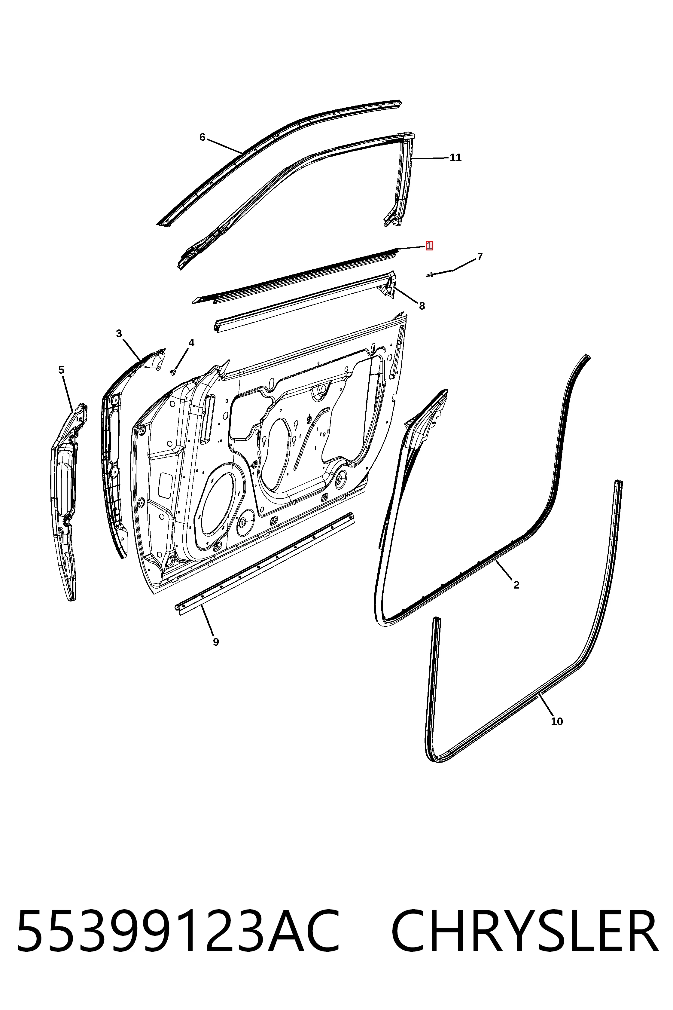  Fiat/Alfa/Lancia K55399123AG ціна, від 48.70 USD
