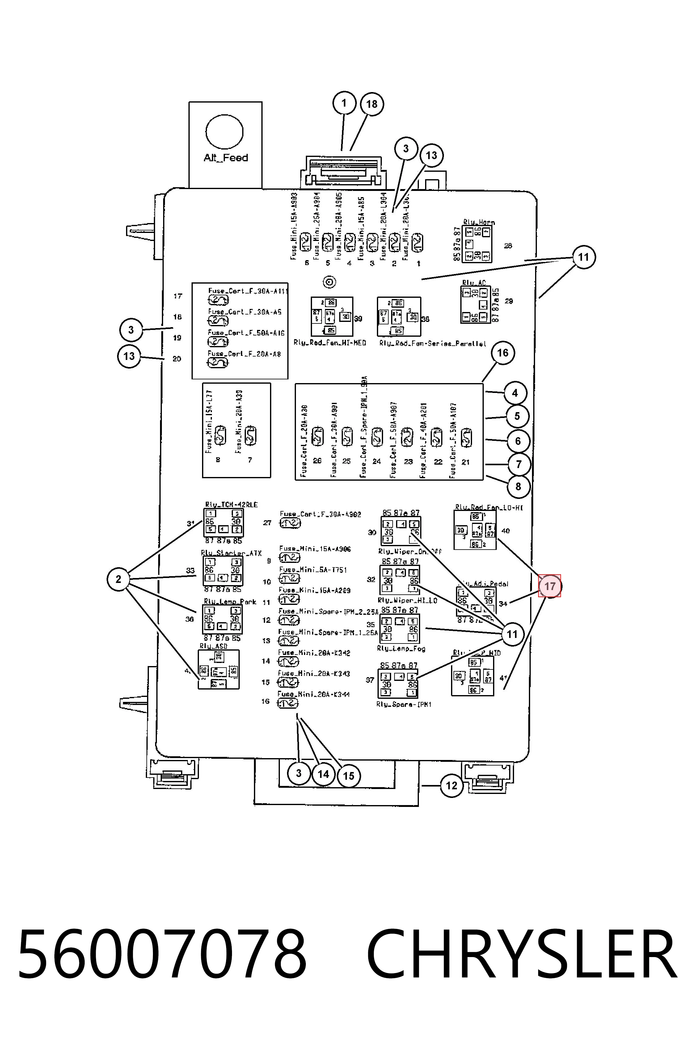 56007078 Chrysler 