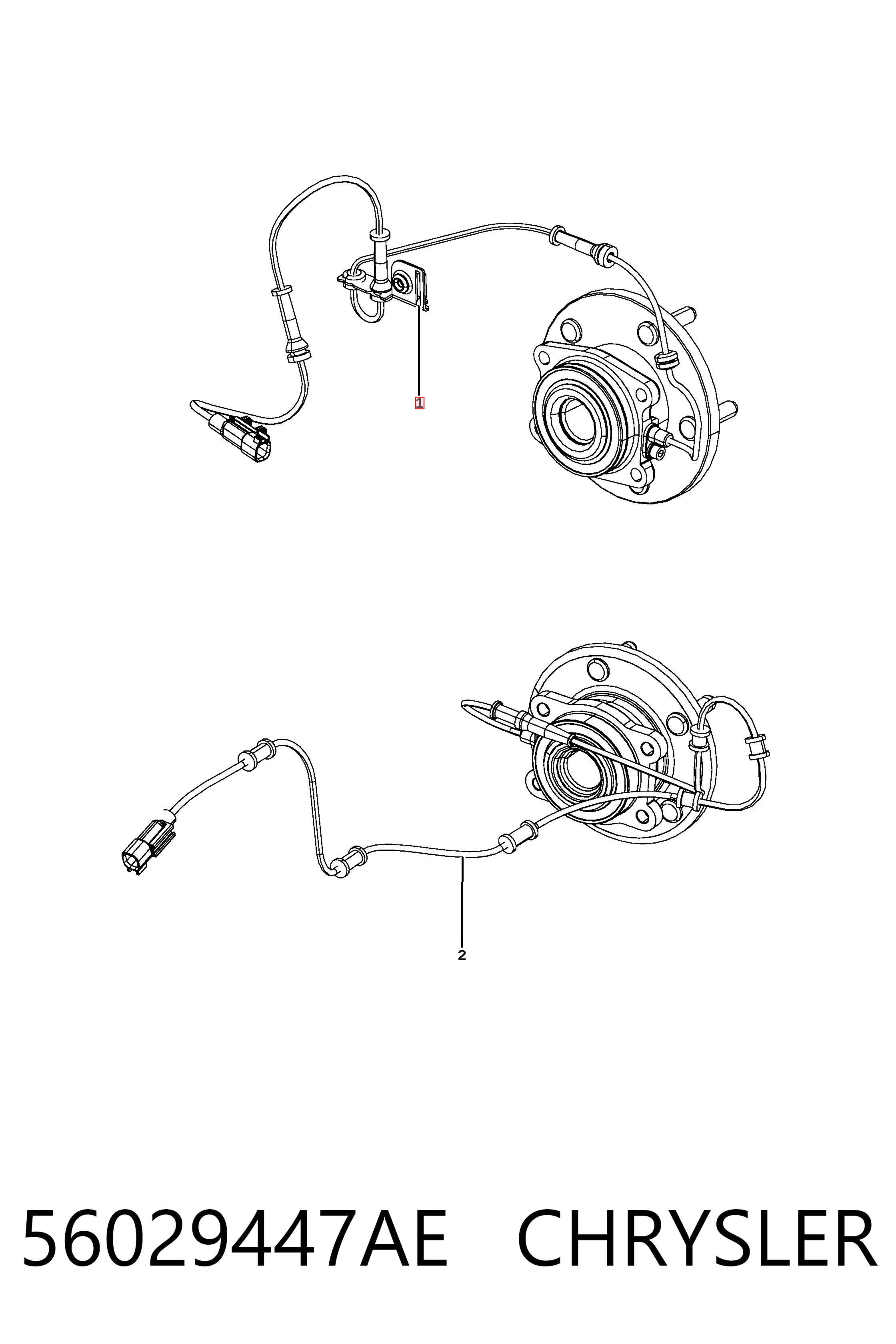 Передній датчик ABS Ultra Power 5S13342