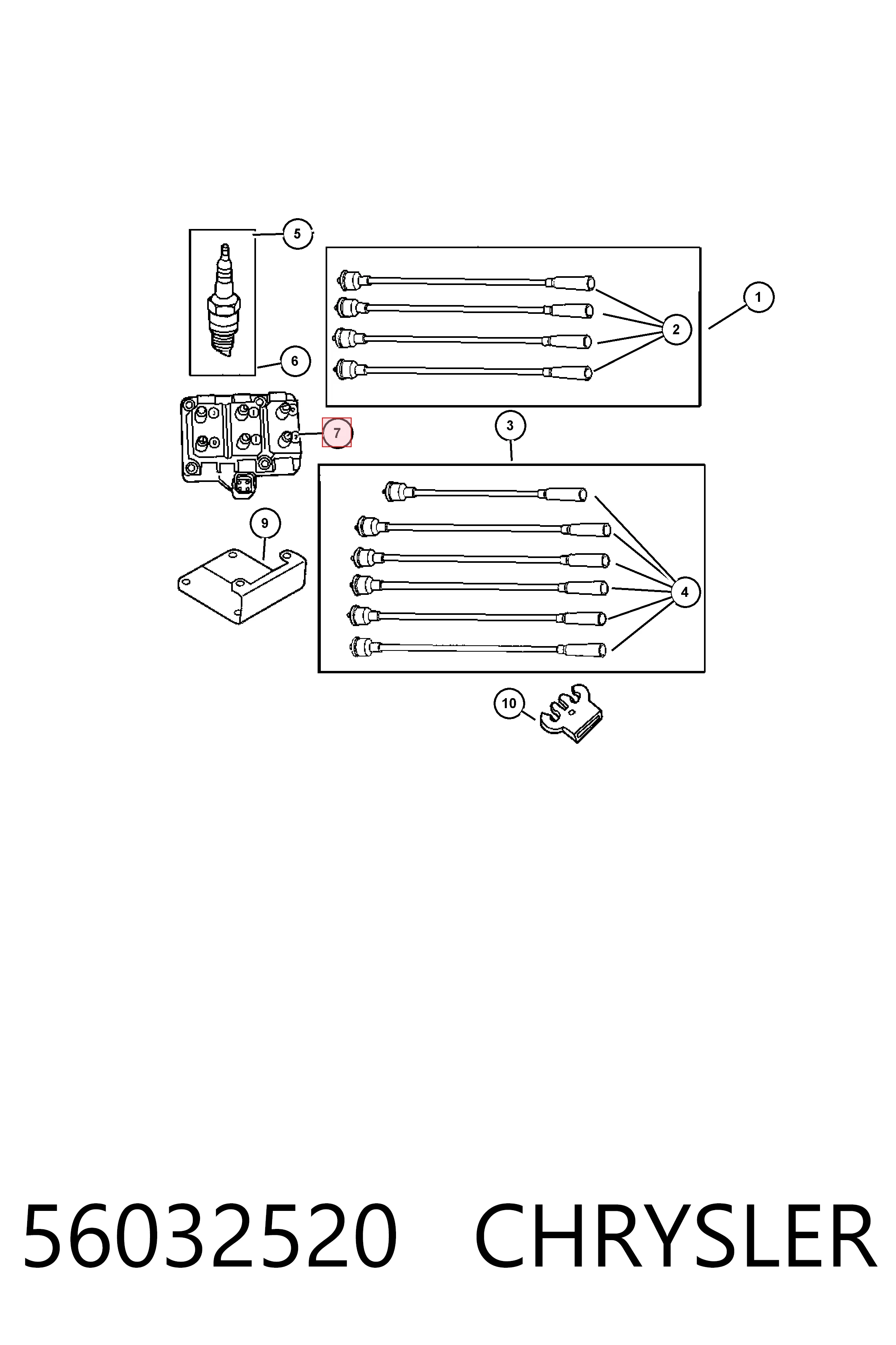 56032520 Chrysler Котушка запалювання
