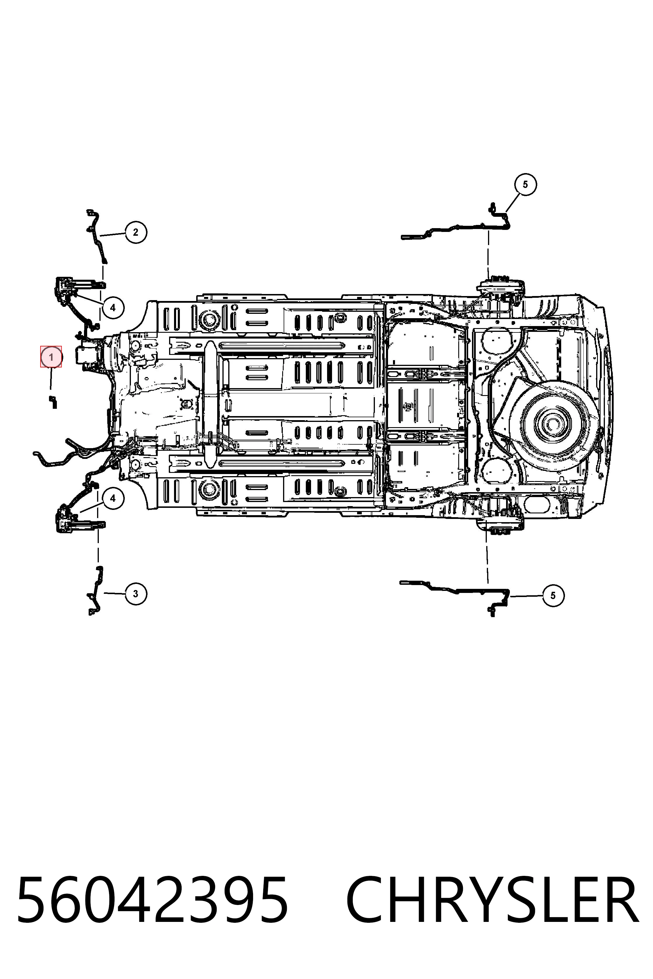 56042395 Chrysler Датчик температури навколишнього середовища