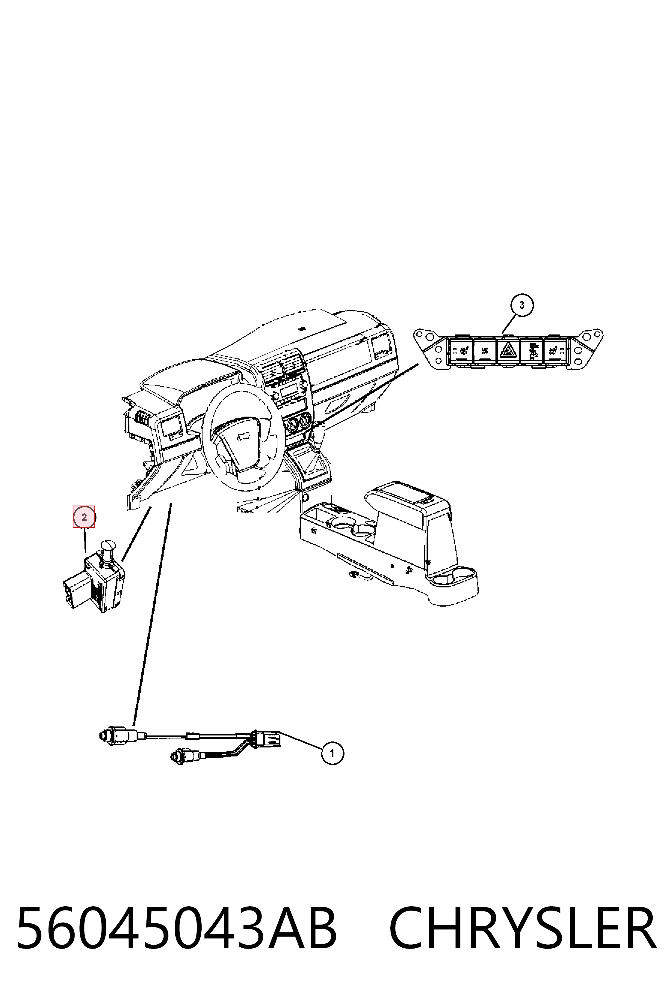 Жабка тормозу K05016294AD Fiat/Alfa/Lancia