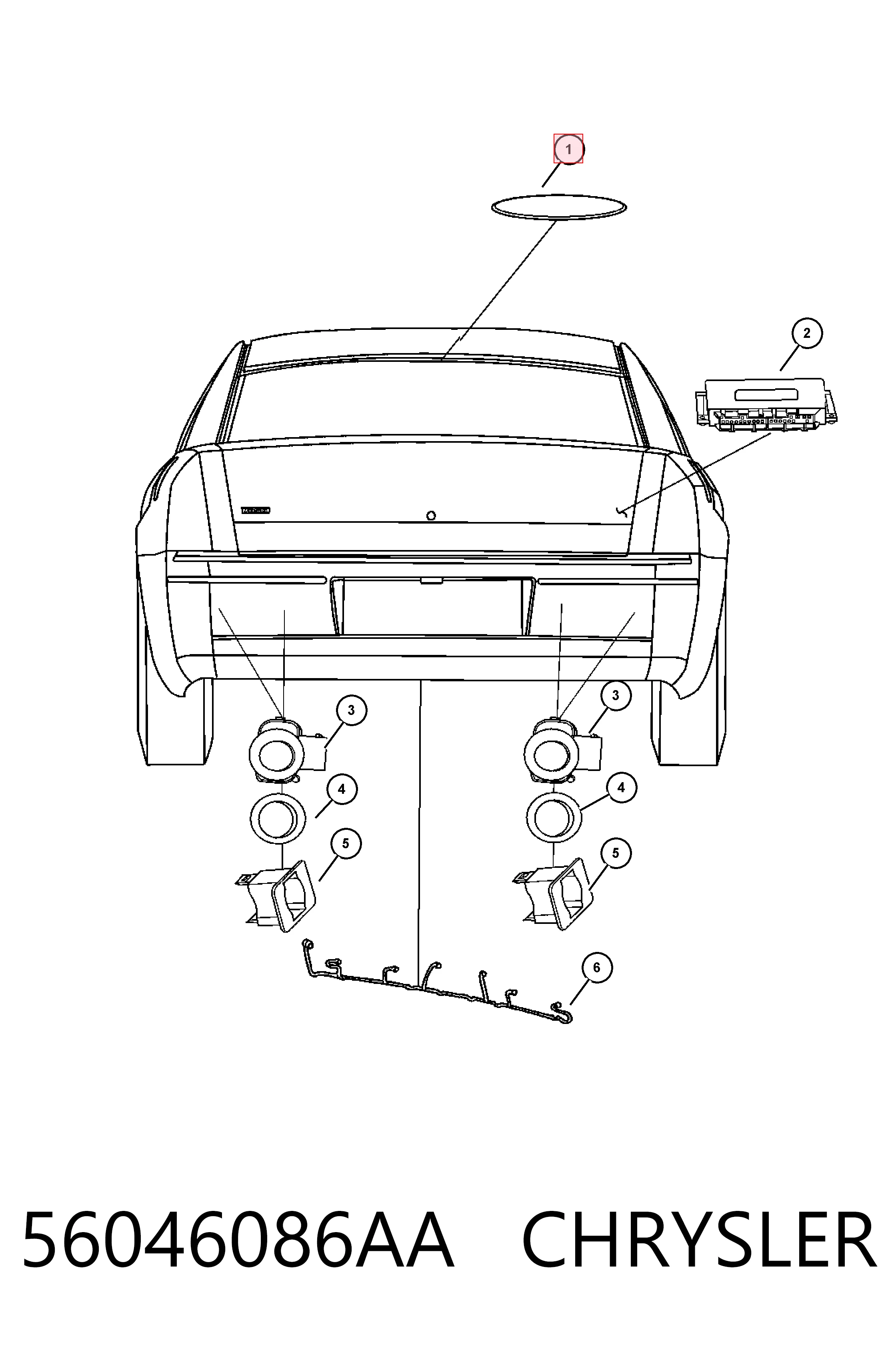  Fiat/Alfa/Lancia K56046086AA ціна, від 7.34 USD