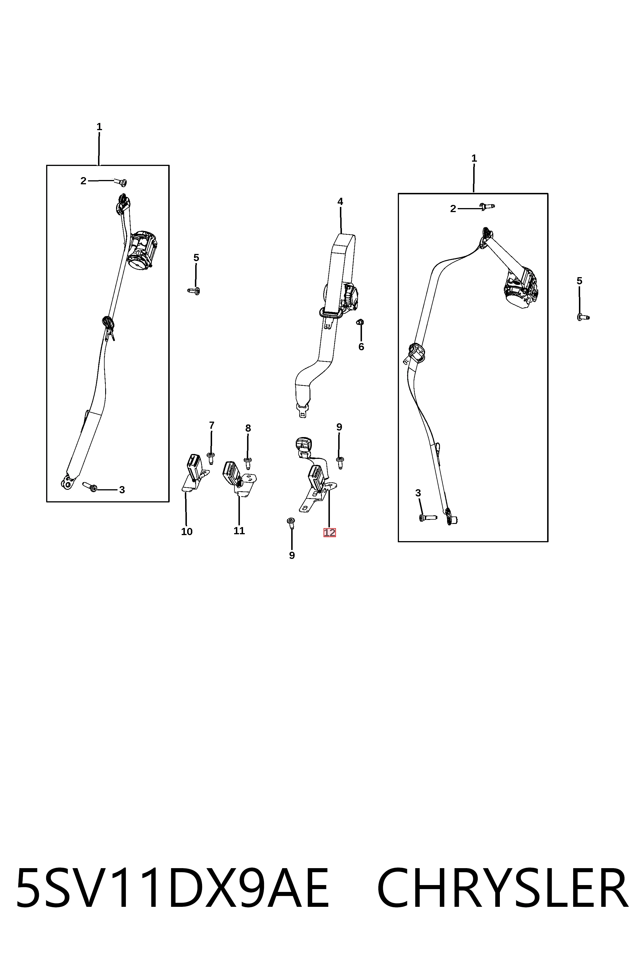 Купити K5SV11DX9AA Fiat/Alfa/Lancia 