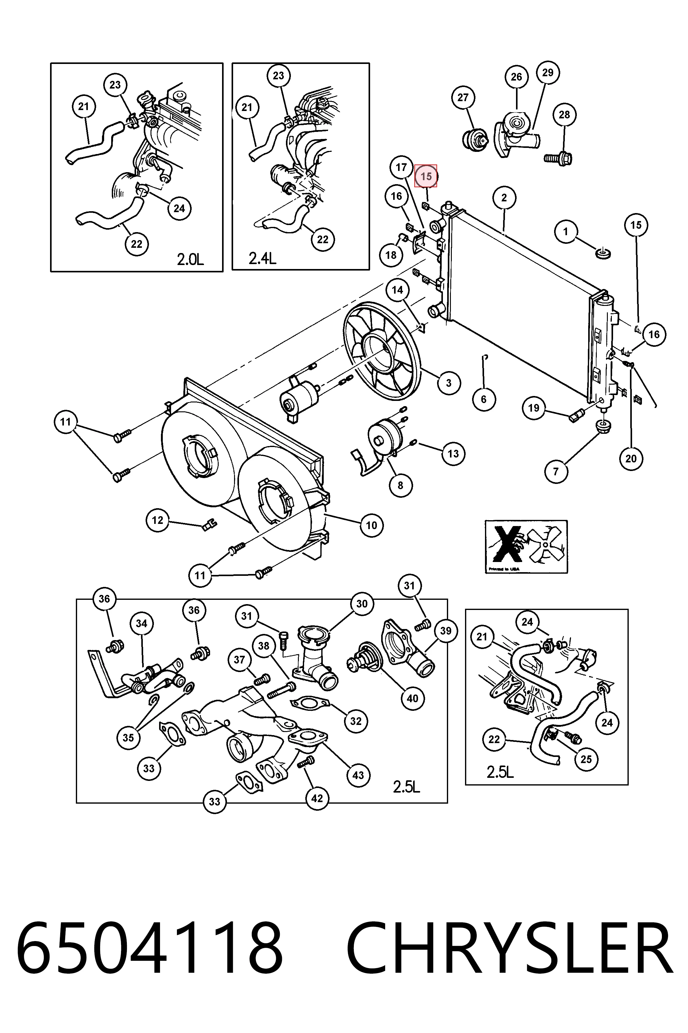  Fiat/Alfa/Lancia K06504118 ціна, від 0.43 USD