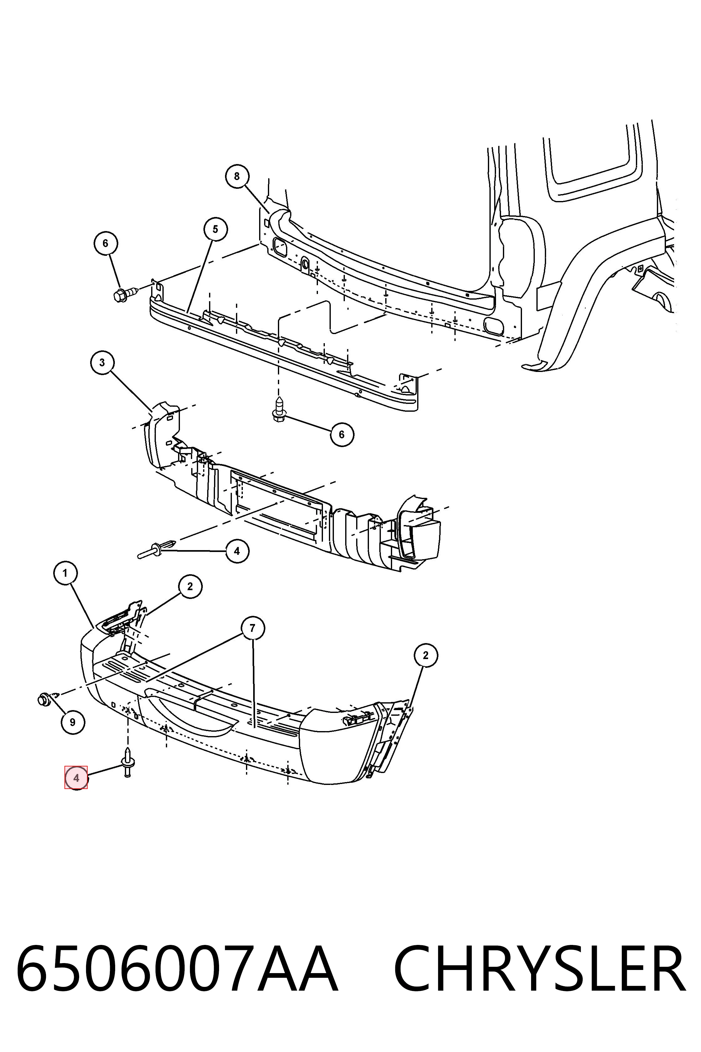 6506007AA Chrysler 