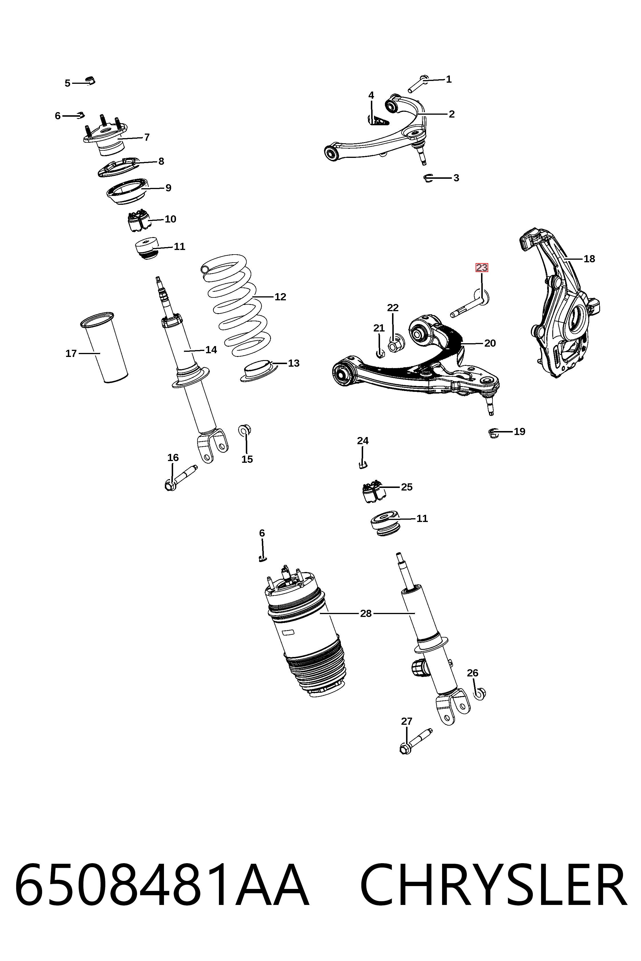 6508481AA Chrysler 