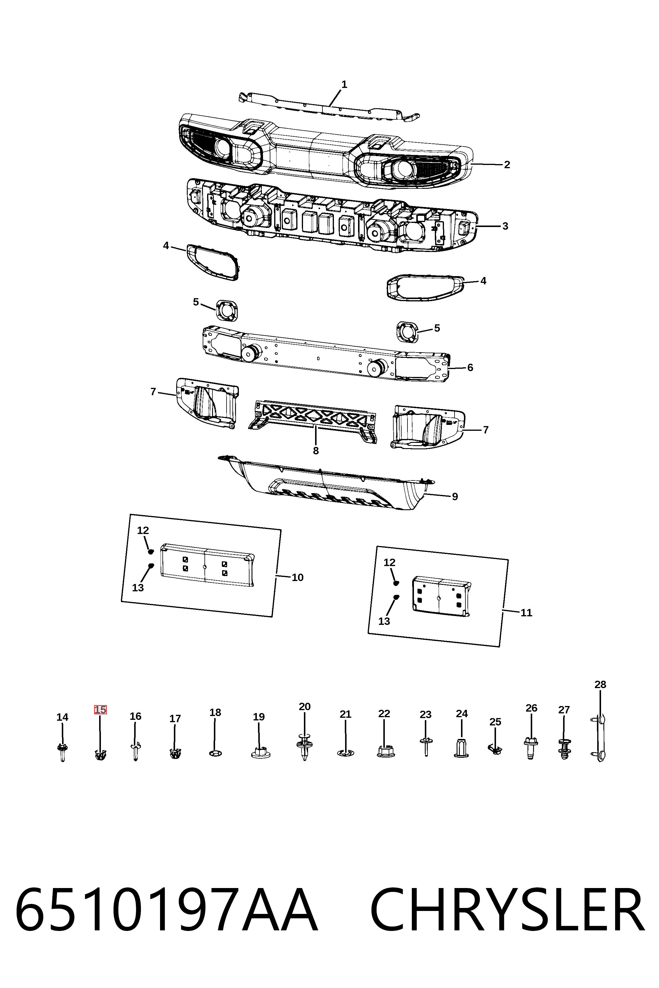  Fiat/Alfa/Lancia K06510197AA ціна, від 0.46 USD