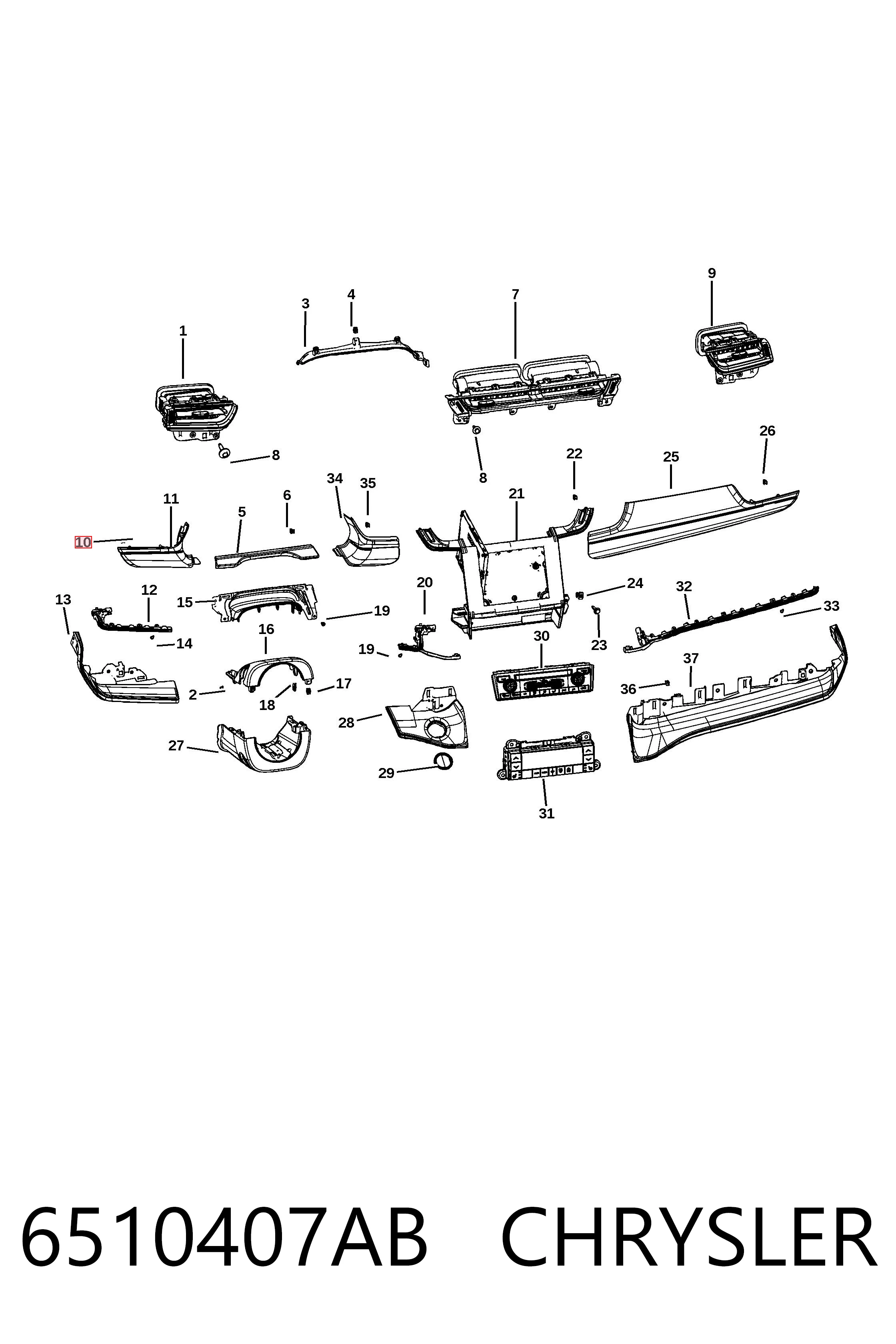 6510407AB Chrysler 
