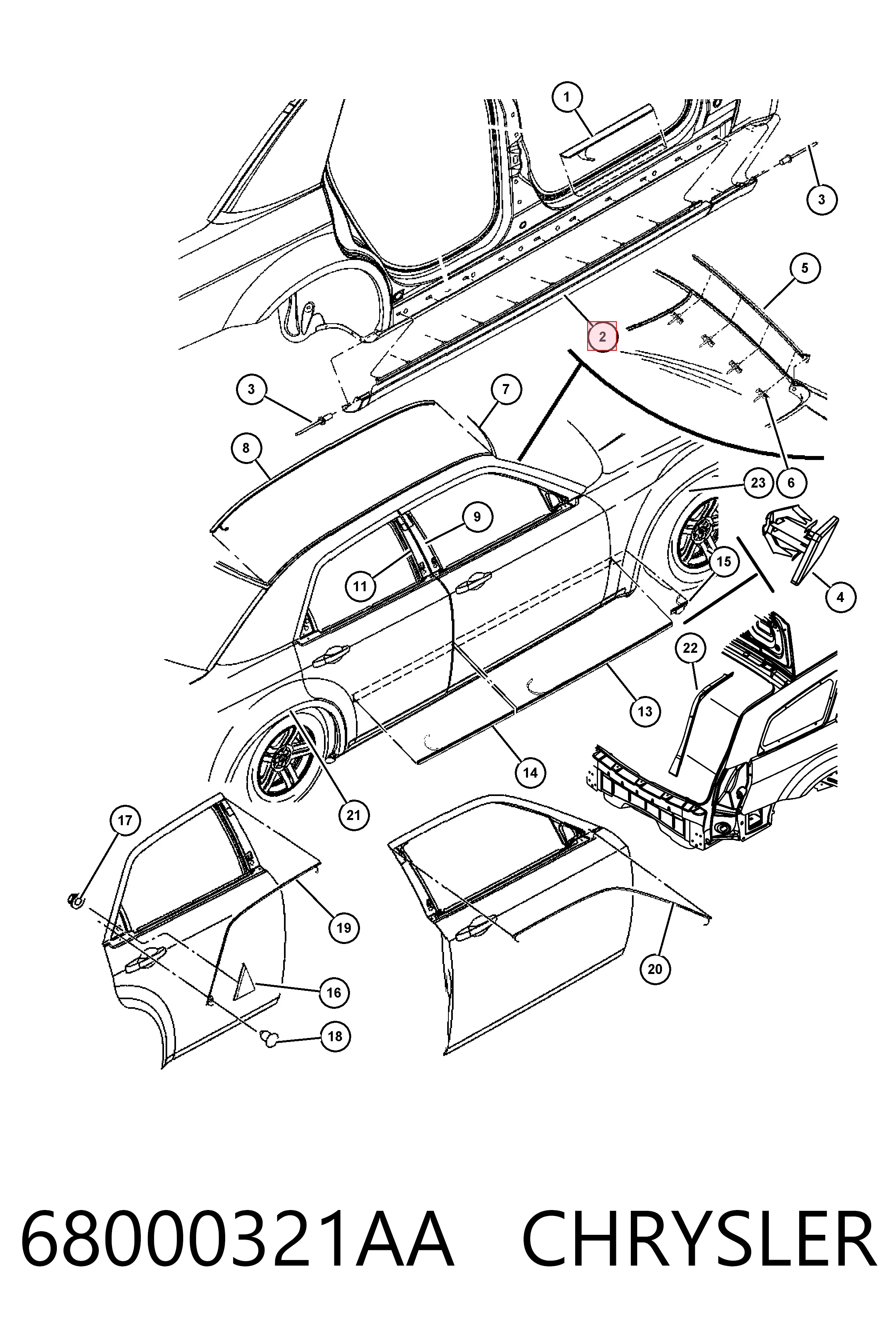 K68034803AA Fiat/Alfa/Lancia 