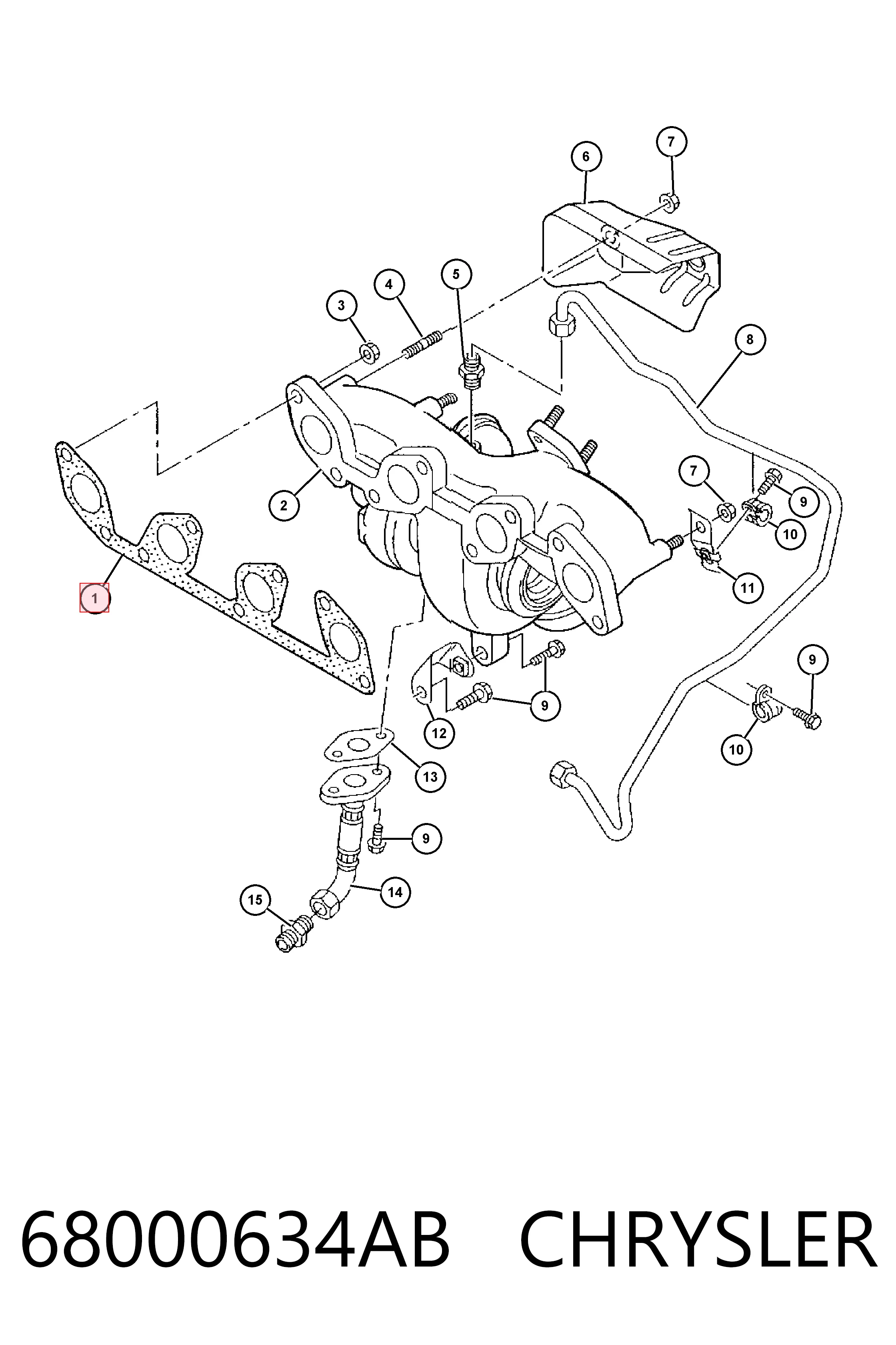 Прокладка колектора на Volkswagen Golf VI 5K1