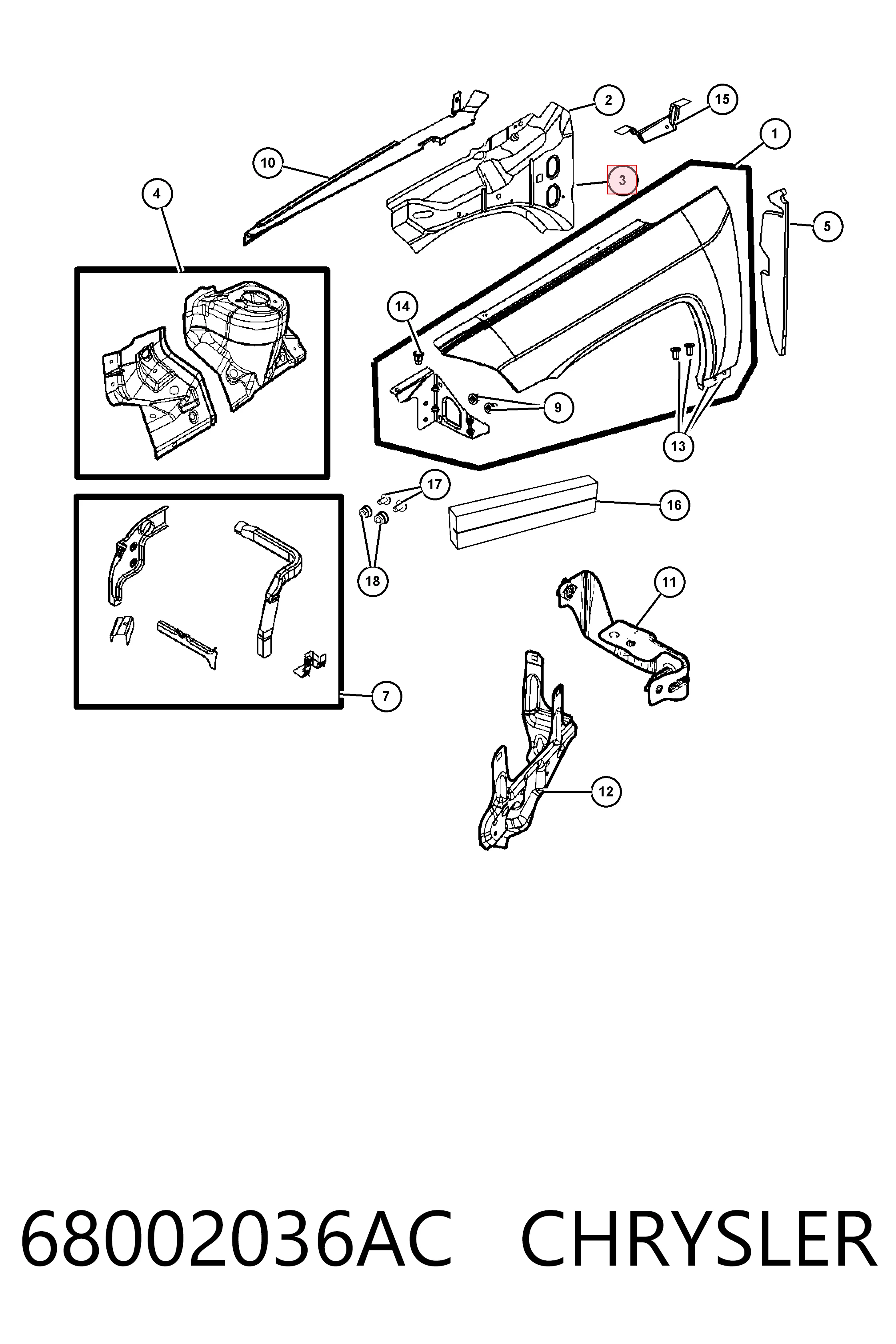  Fiat/Alfa/Lancia K68002036AB ціна, від 71.34 USD
