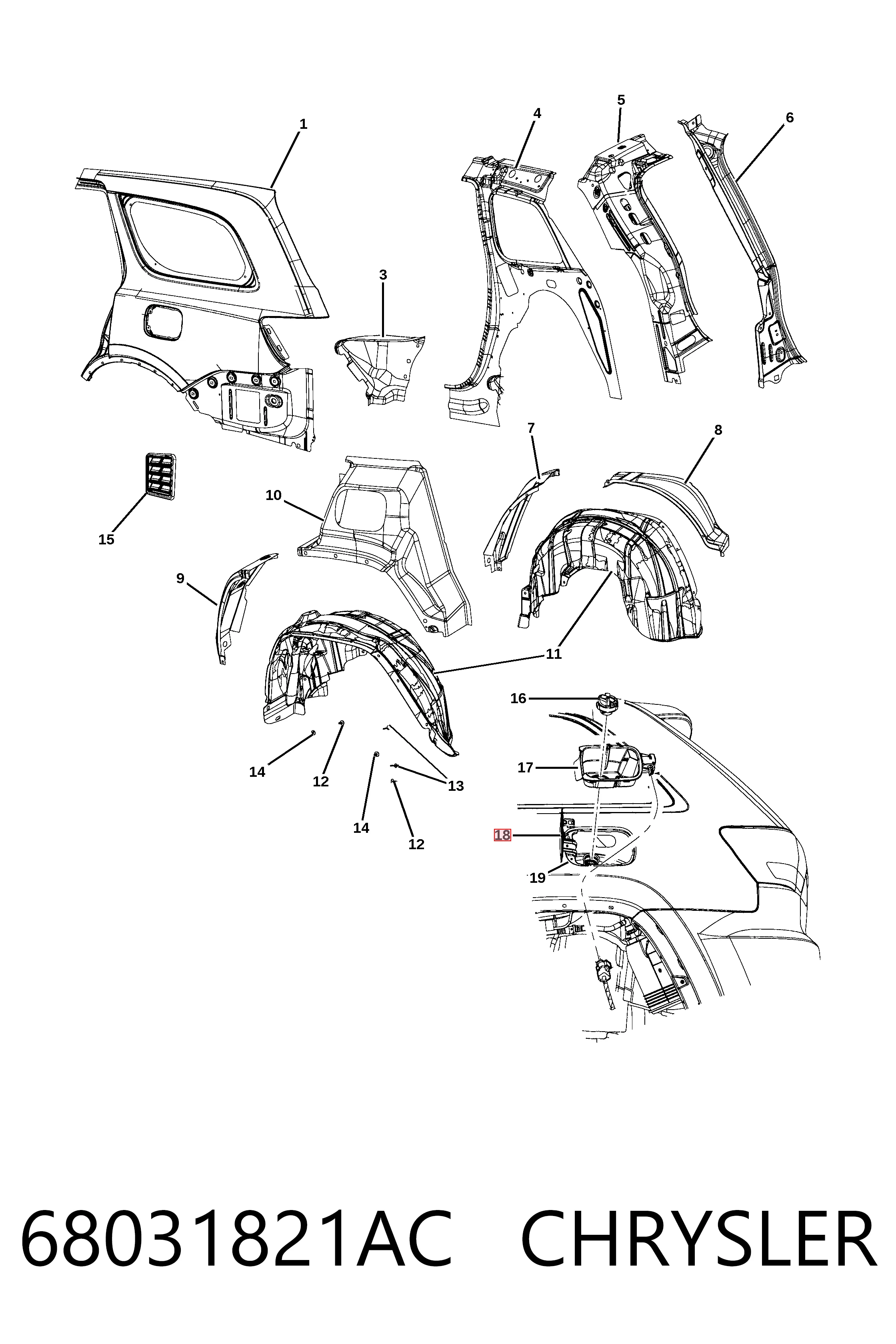 68031821AC Chrysler 