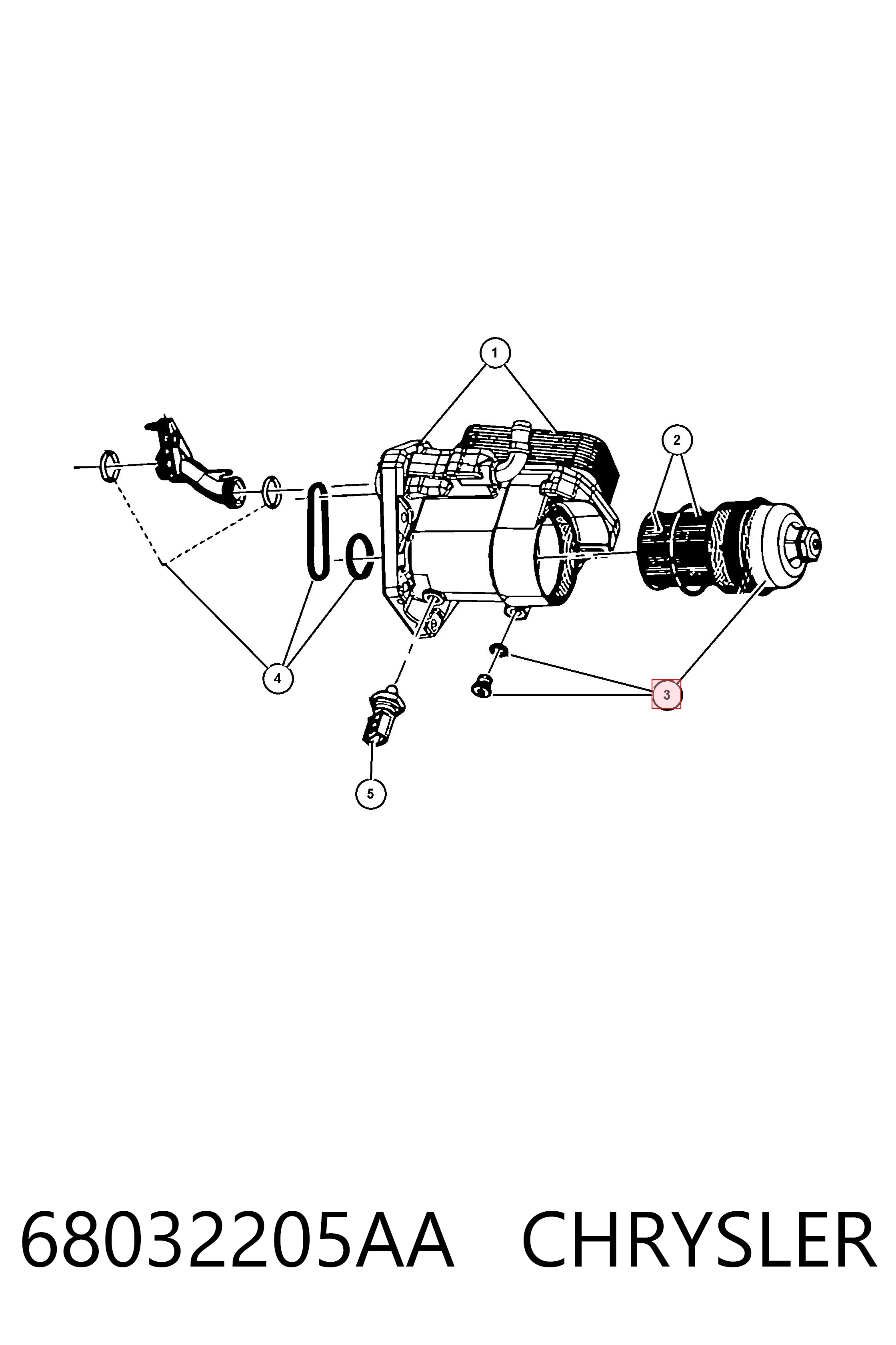68032205AA Chrysler Кришка масляного фільтра