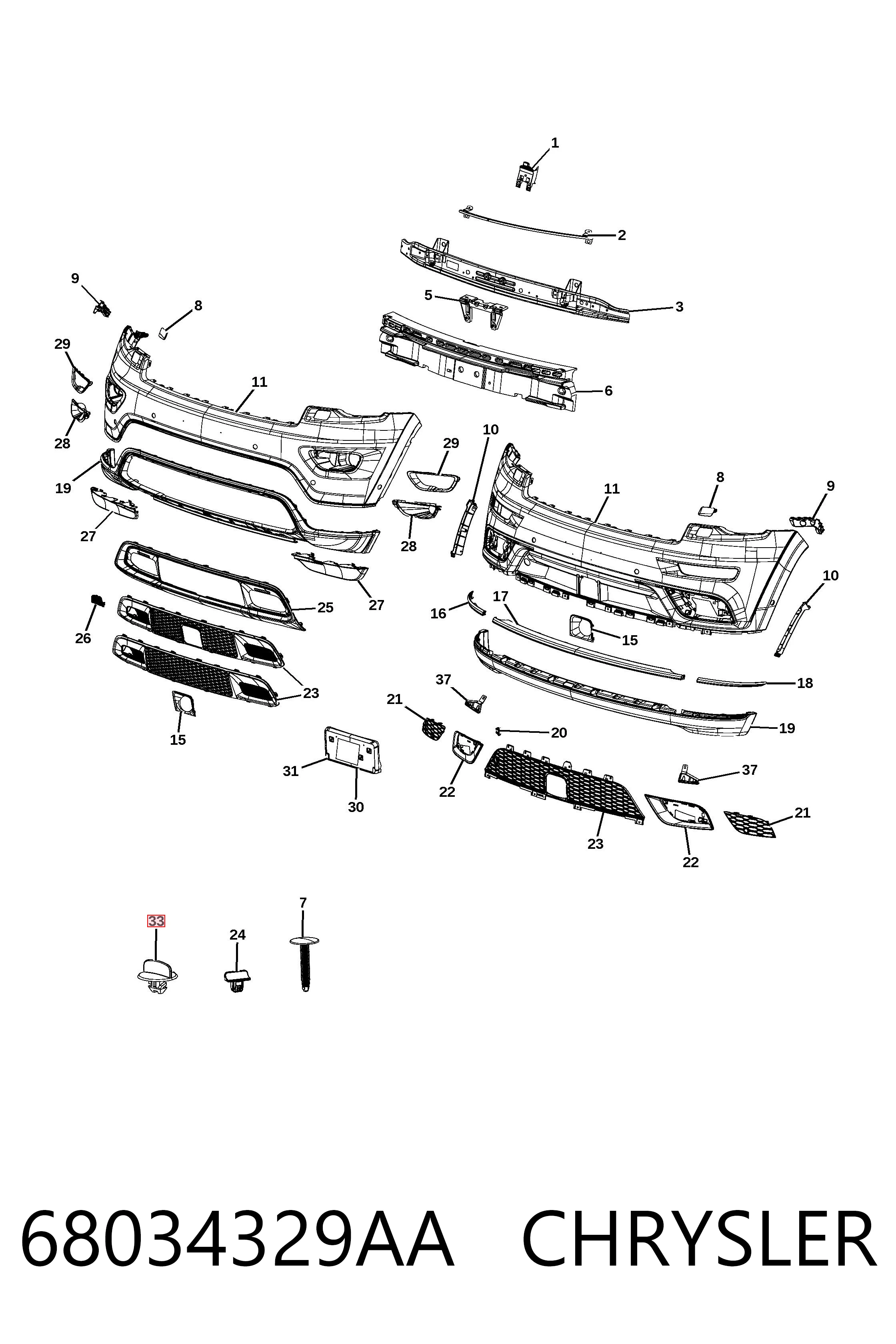 68034329AA Chrysler 