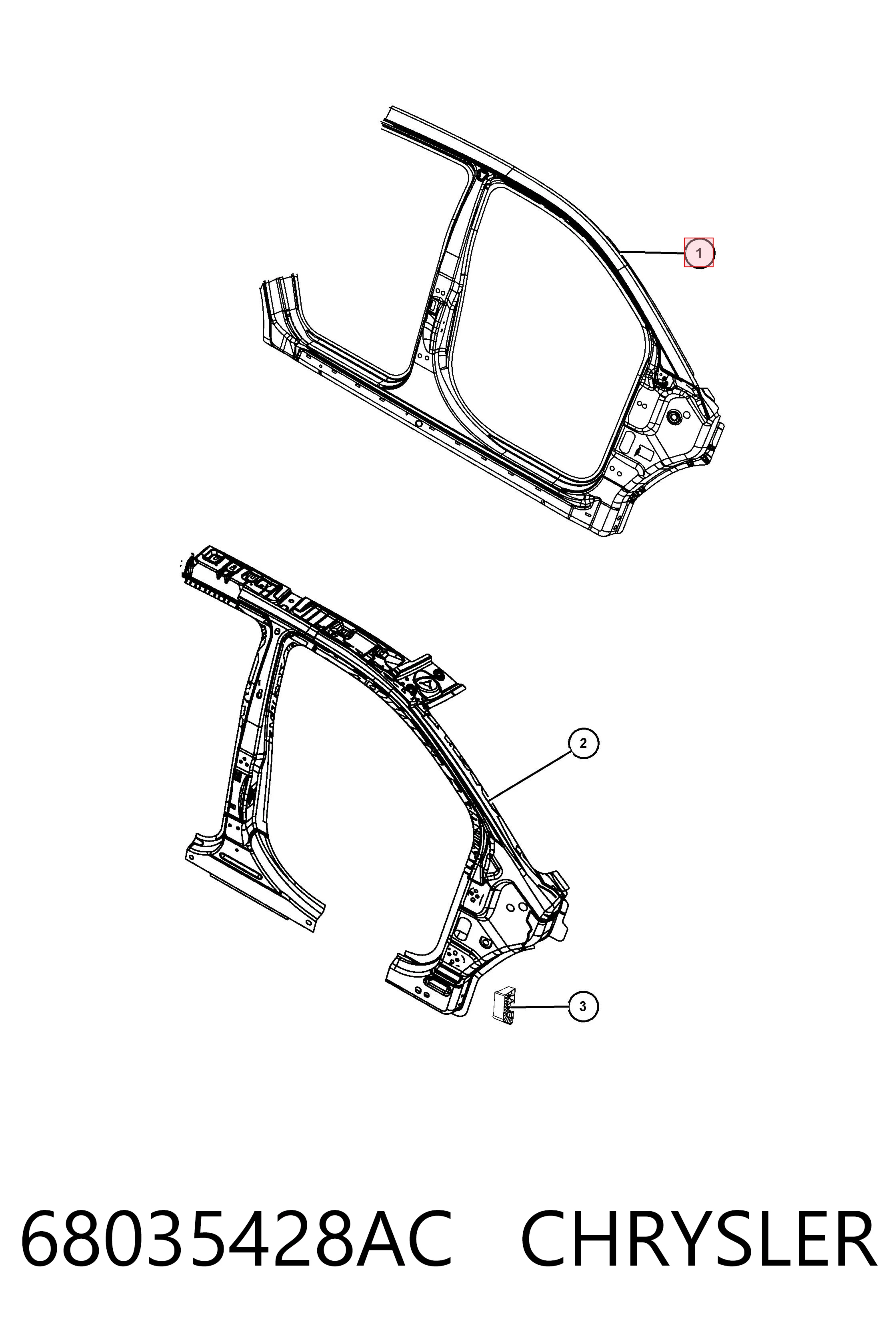  Fiat/Alfa/Lancia K68035428AB ціна, від 50.62 USD