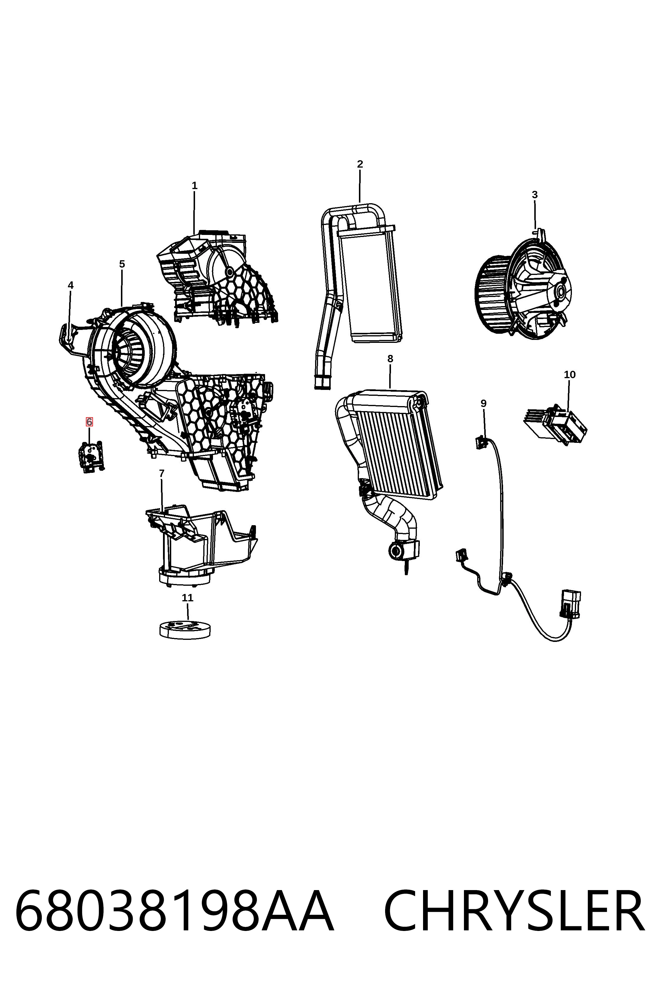 68038198AA Chrysler 