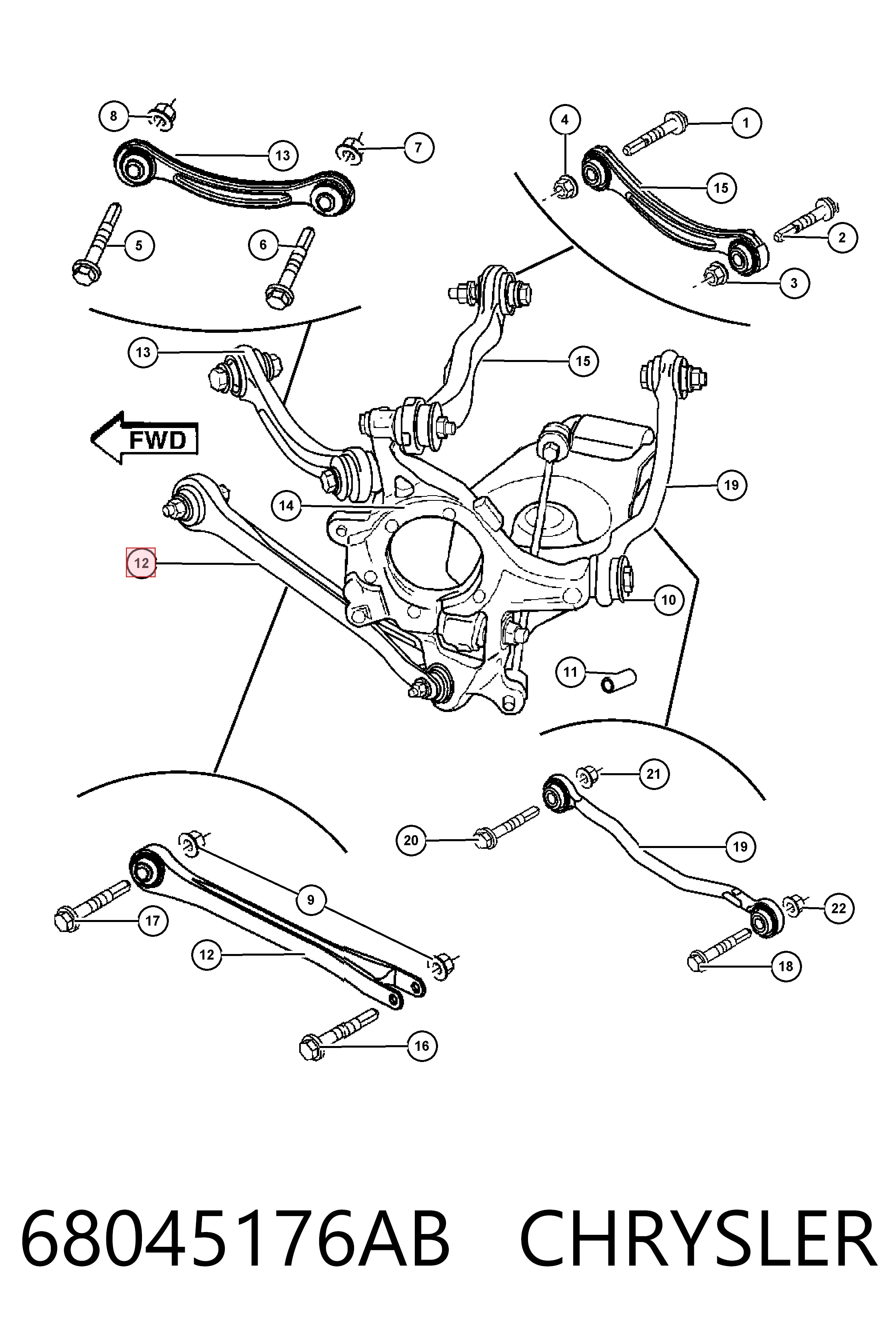 68045176AB Chrysler 