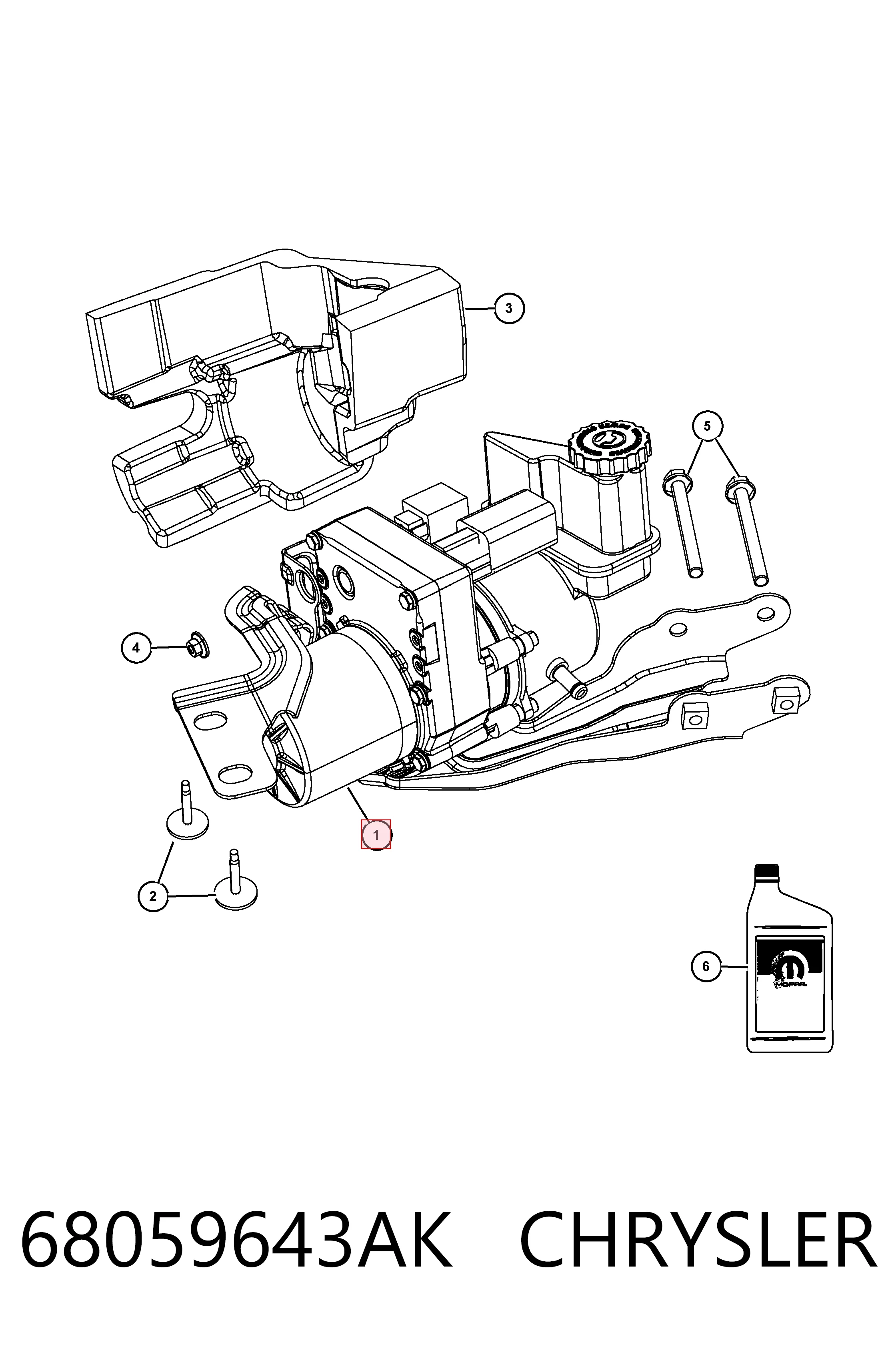  Fiat/Alfa/Lancia K68059643AD ціна, від 365.26 USD