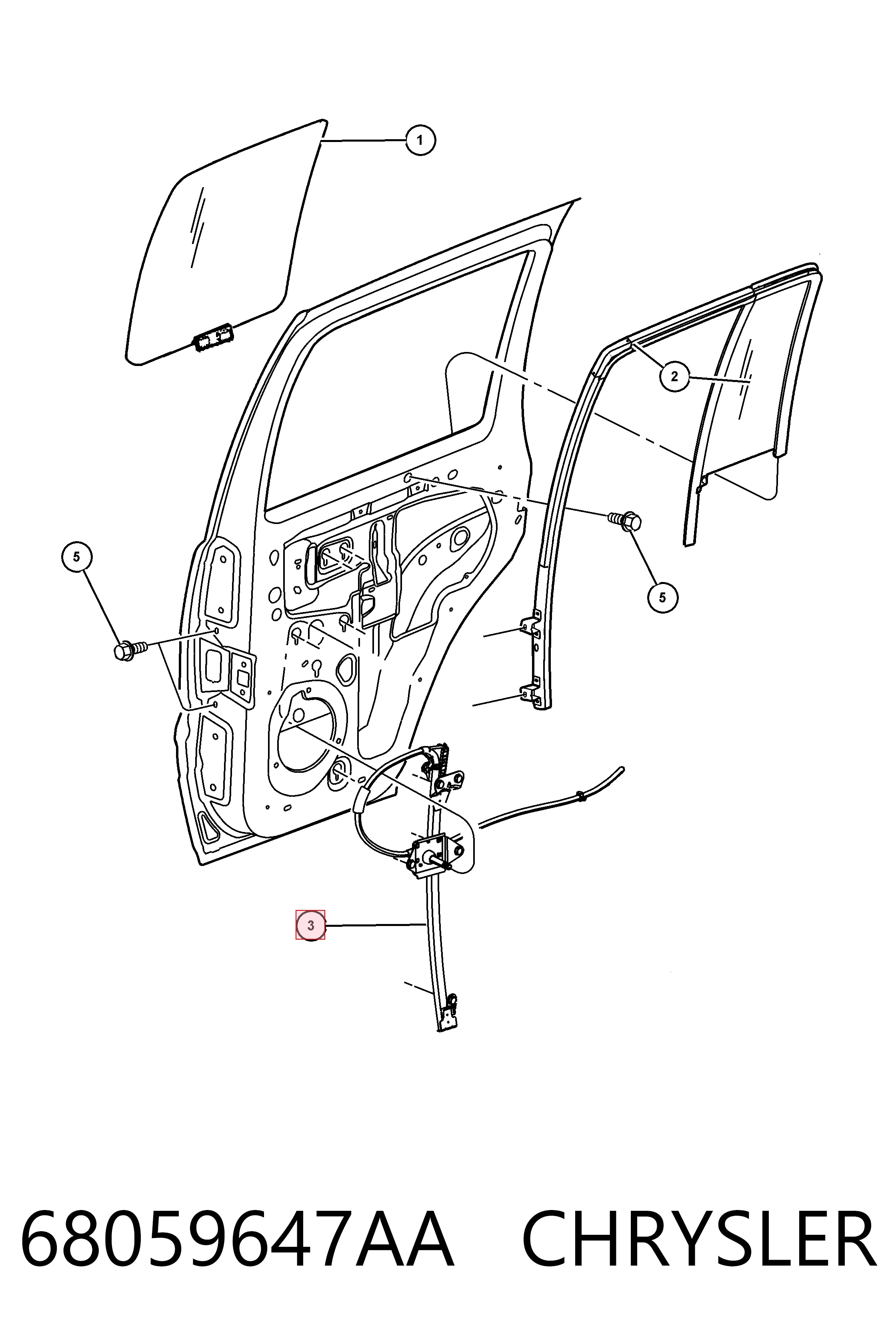 ACQ0119 Magneti Marelli Склопідйомник задніх лівих дверей