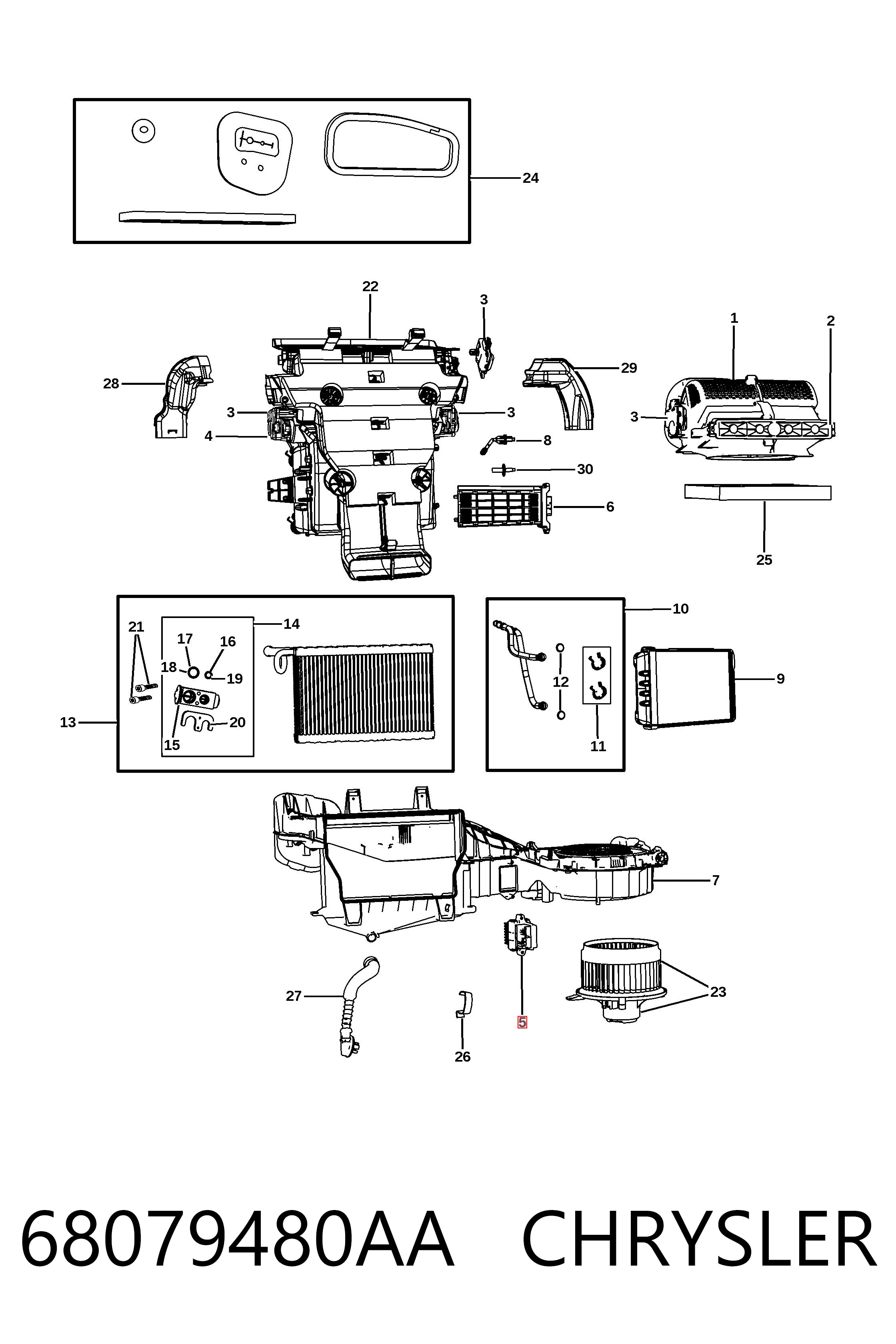 68079480AA Chrysler Регулятор оборотів пічки