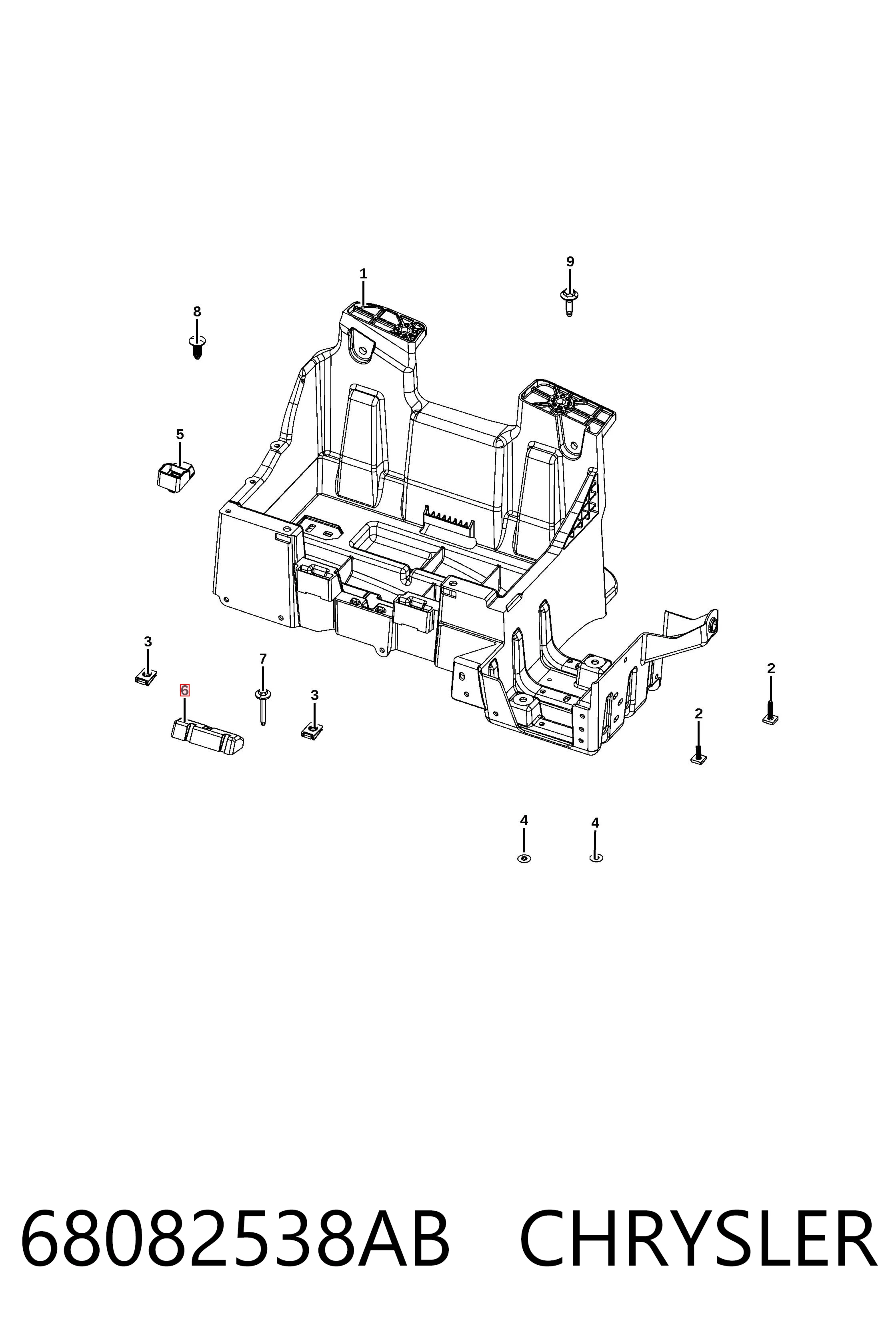 68082538AB Chrysler 