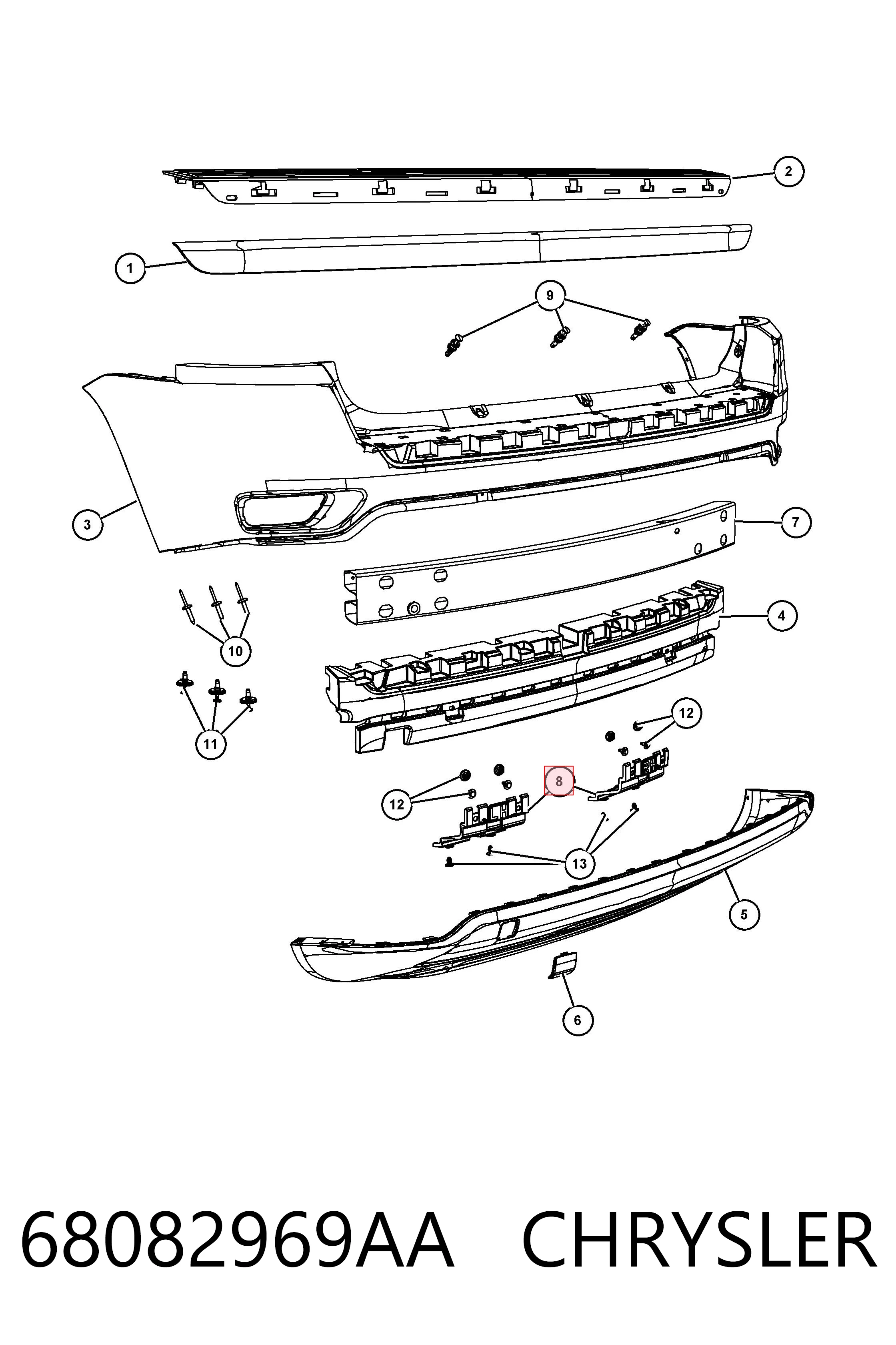 68082969AA Chrysler 