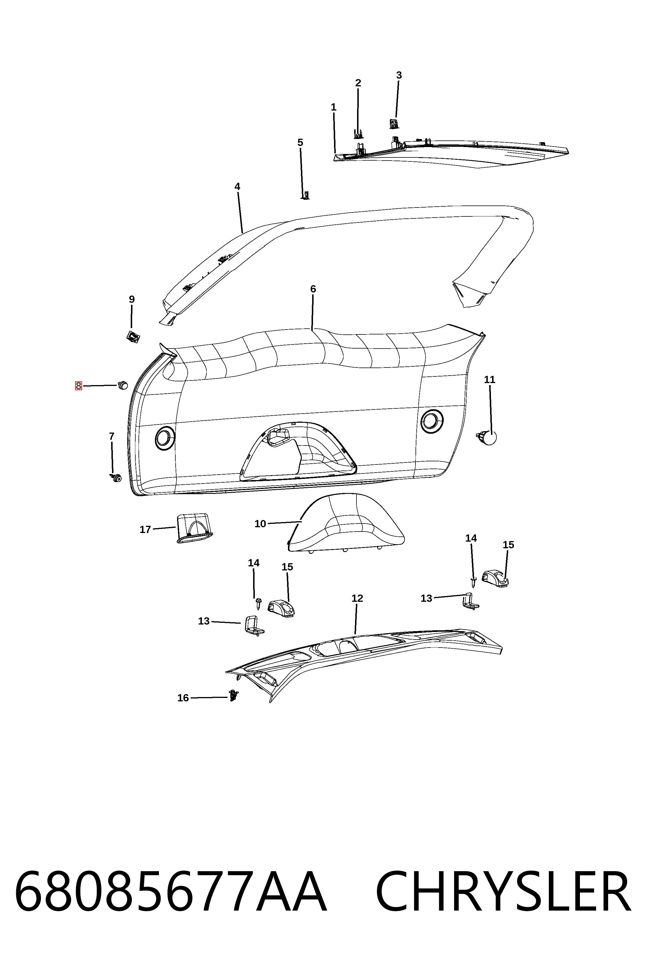 68085677AA Chrysler 