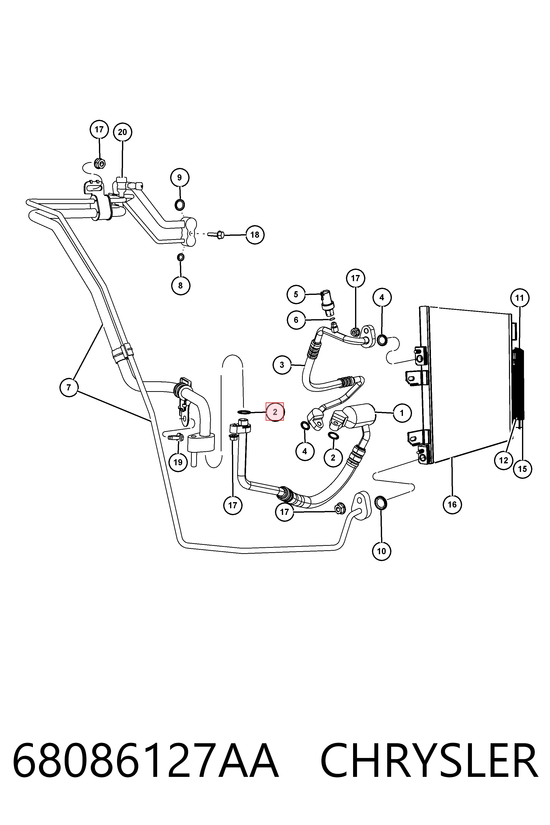 Ущільнювача компресійне кільце, нагнітального шланга Mercedes A68069622AA ціна, від 5.85 USD