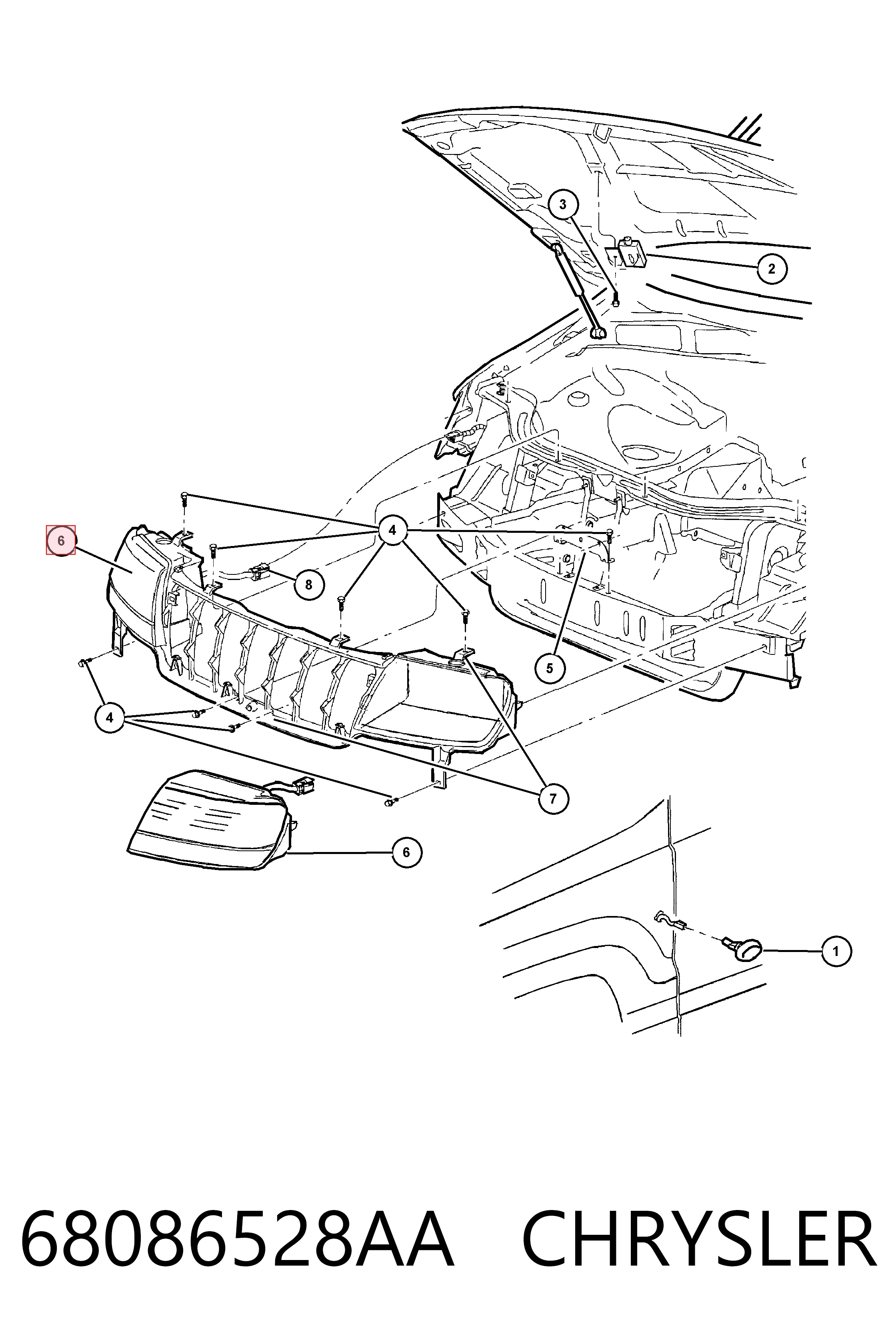  Фара права Jeep Grand Cherokee 