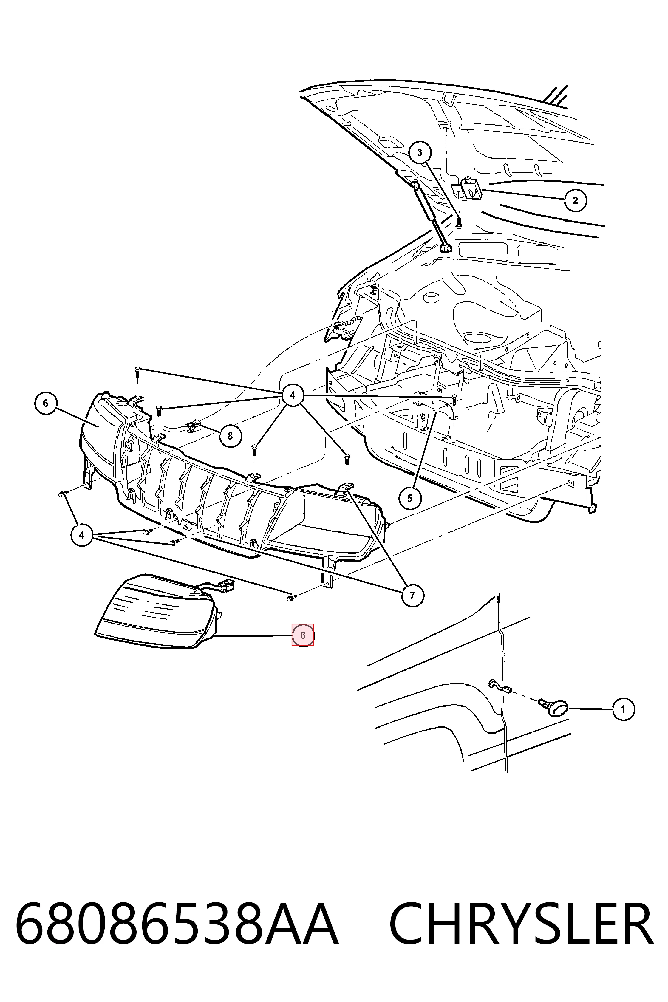  Фара права Jeep Grand Cherokee 