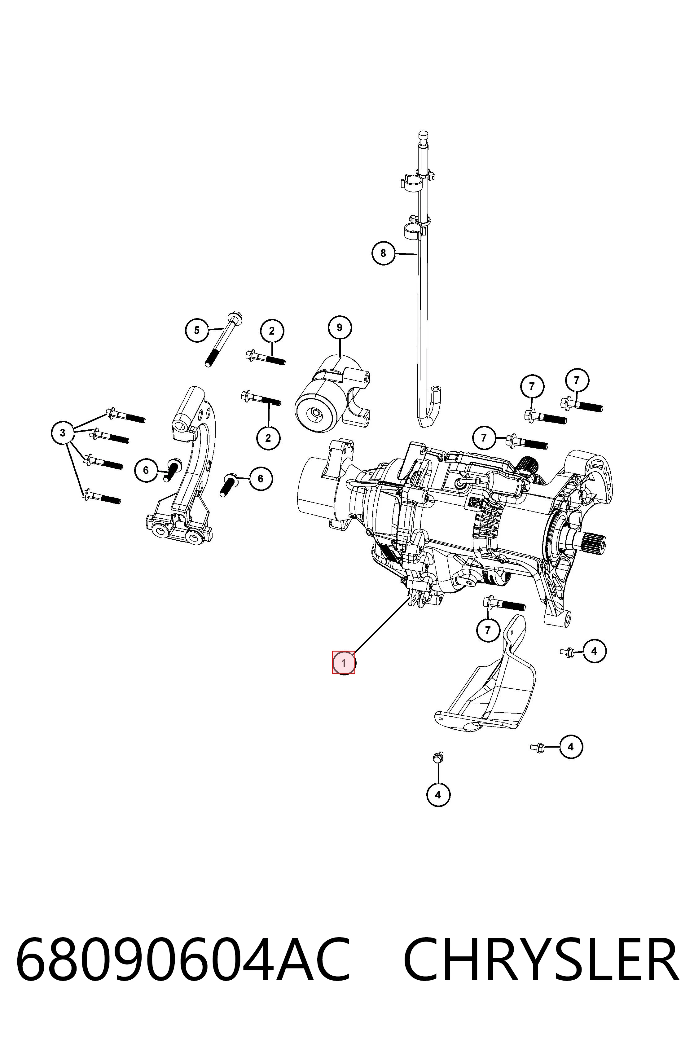 Купити K68090604AG Fiat/Alfa/Lancia 