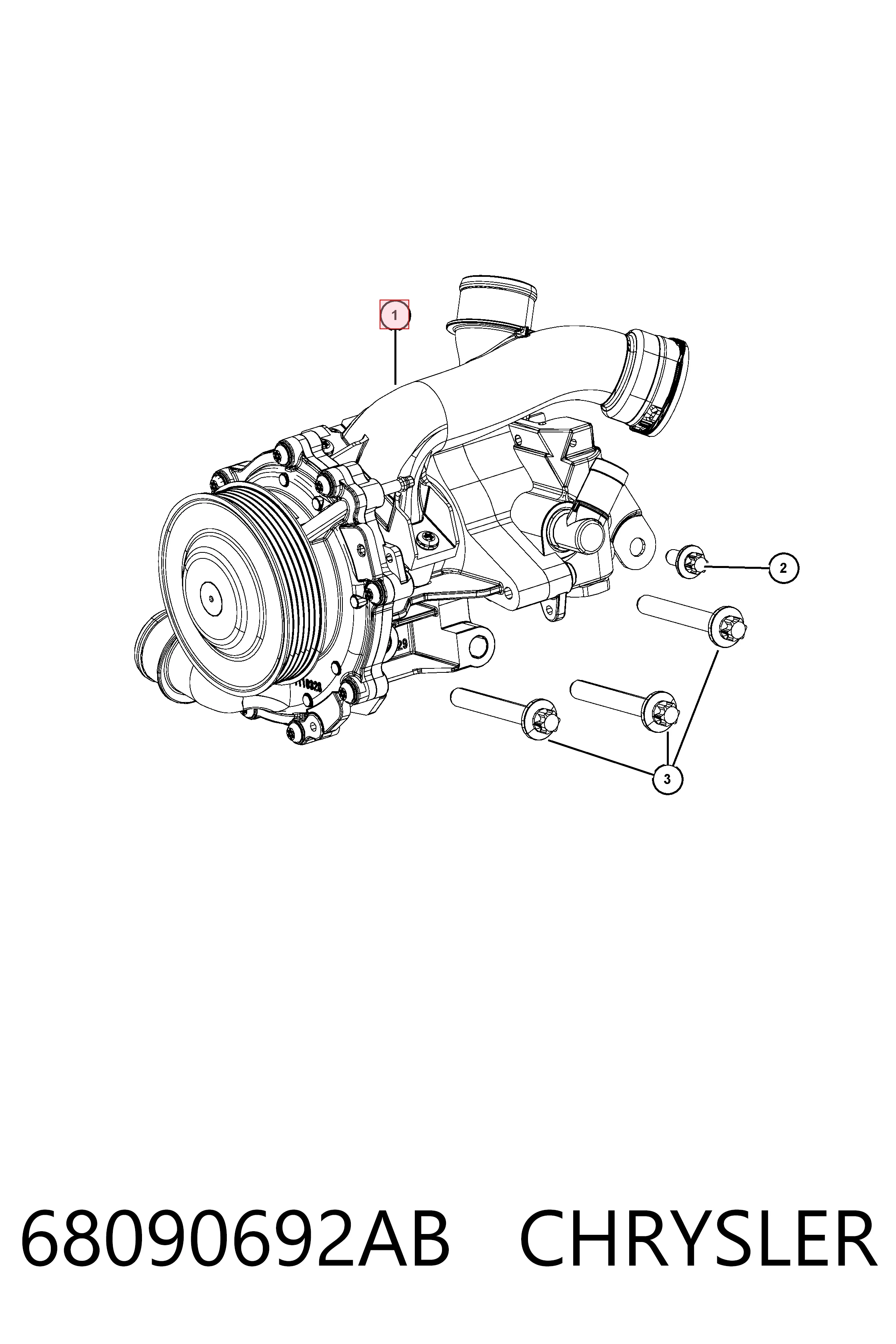 A651200160180 Mercedes Насос охолодження