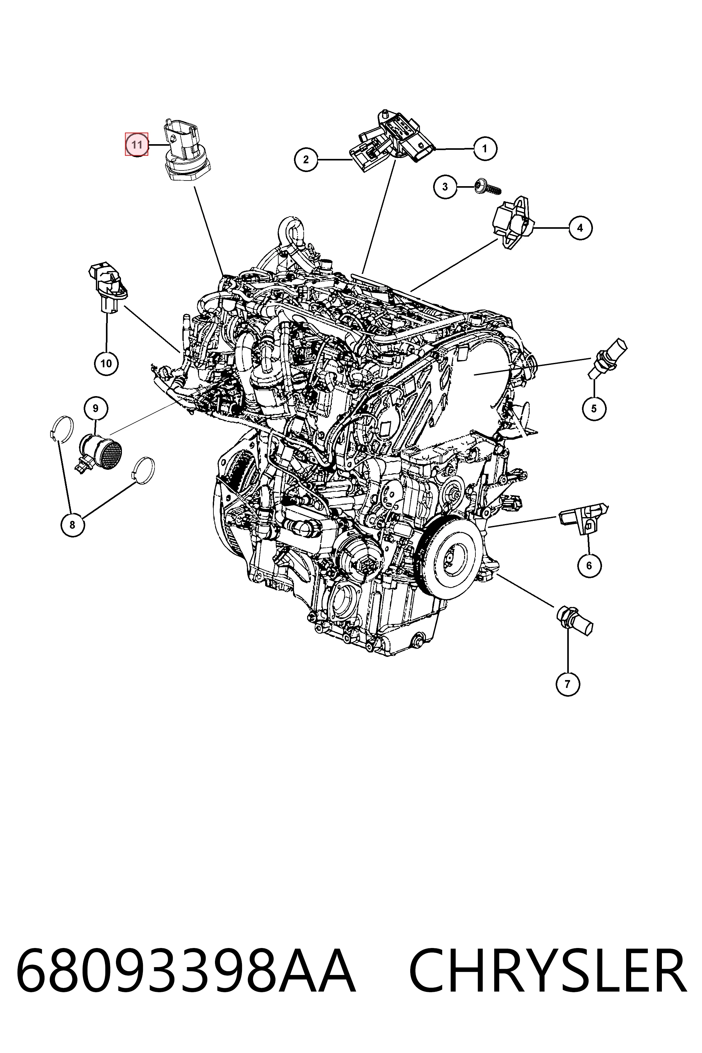 Датчик тиску палива Renault (RVI) 166381388R ціна, від 71.59 USD