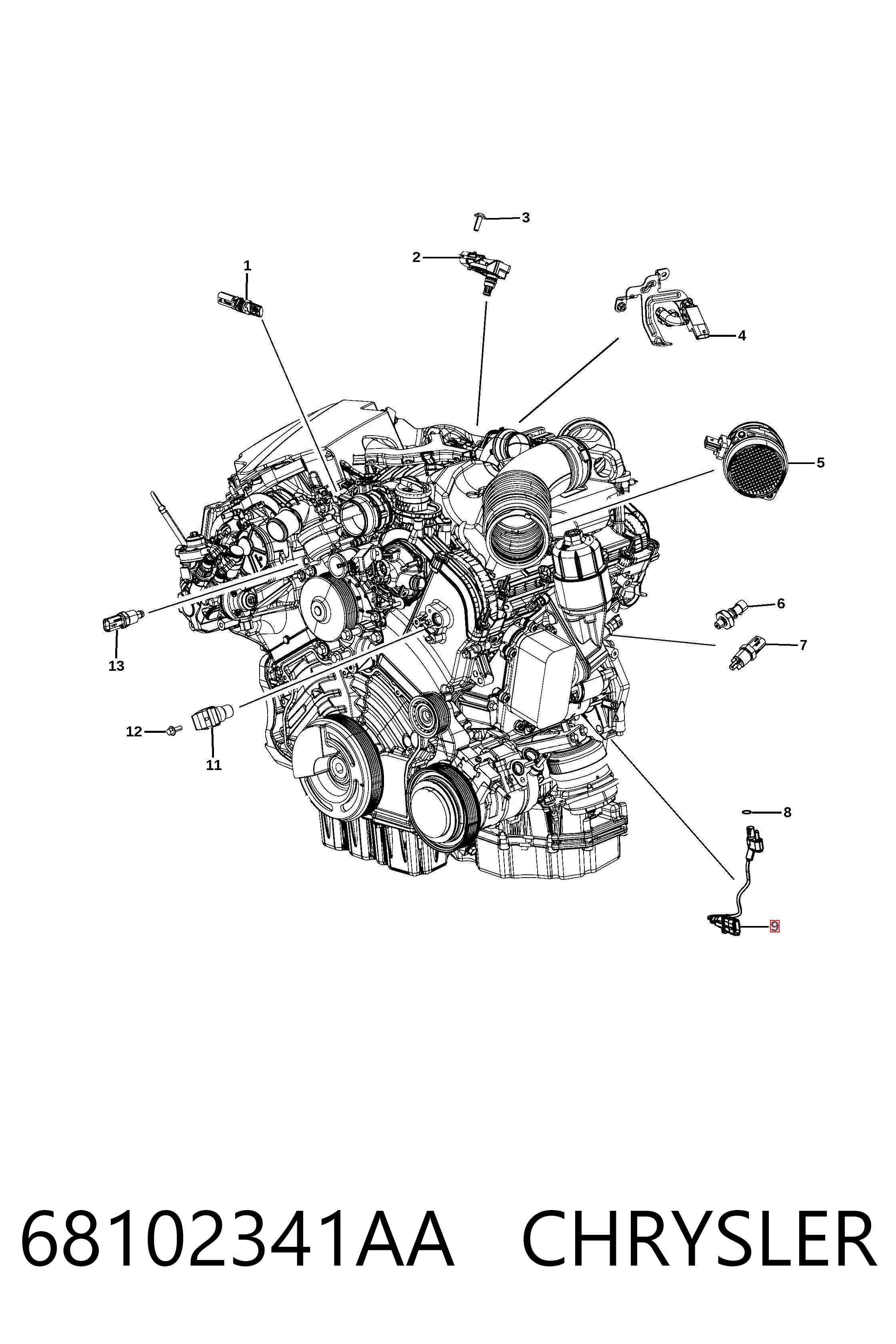 68102341AA Chrysler ДПКВ