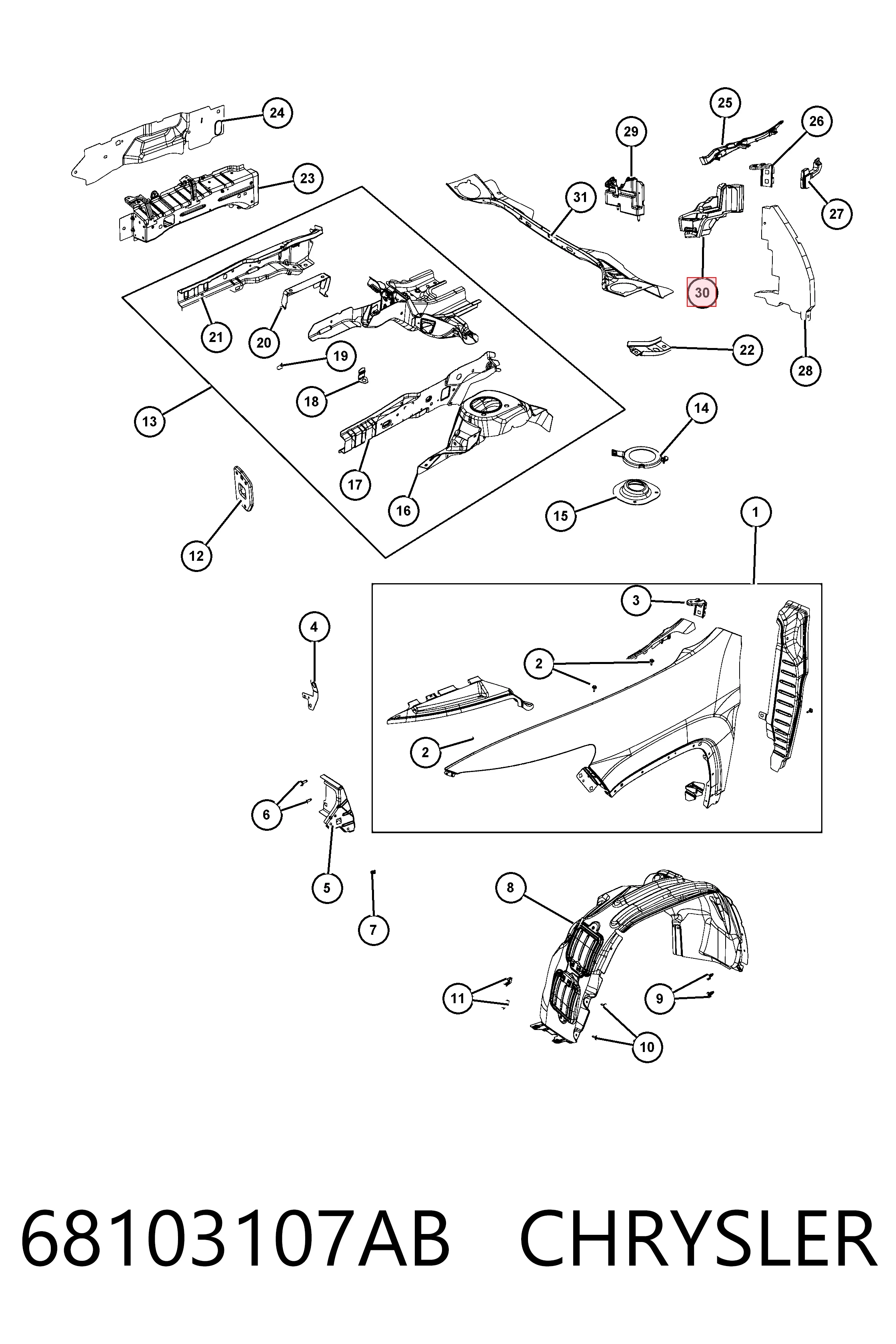 K68103107AC Fiat/Alfa/Lancia 